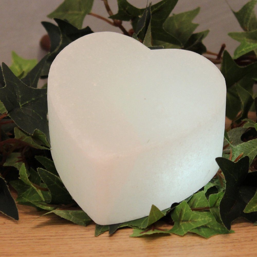 HIMALAYA SALT DREAMS Zoutkristal-tafellamp Hart Met de hand gemaakt van zoutkristal - iedere steen uniek, H: ca.6 cm (1 stuk)