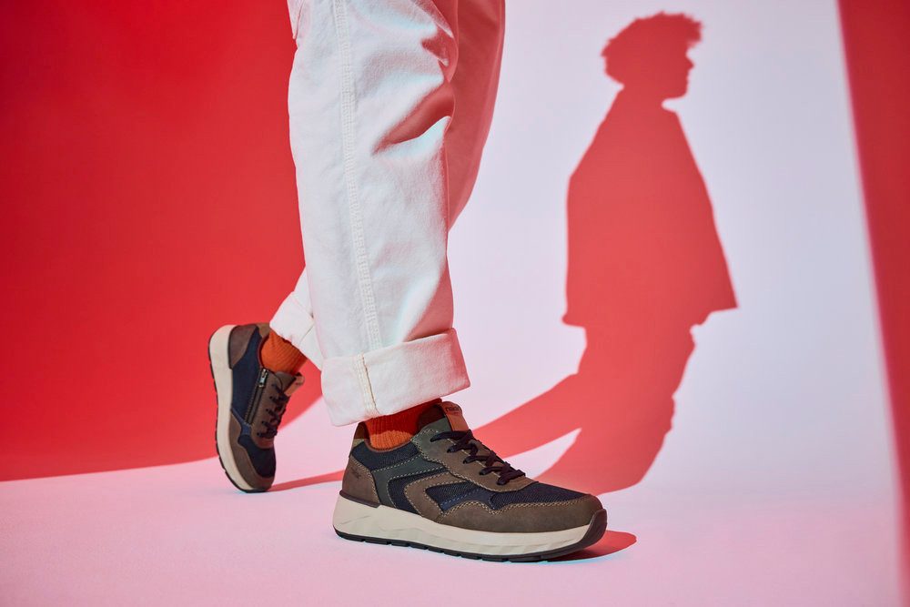 Rieker Sneakers Veterschoenen, lage schoen, vrijetijdsschoen met zachte schacht