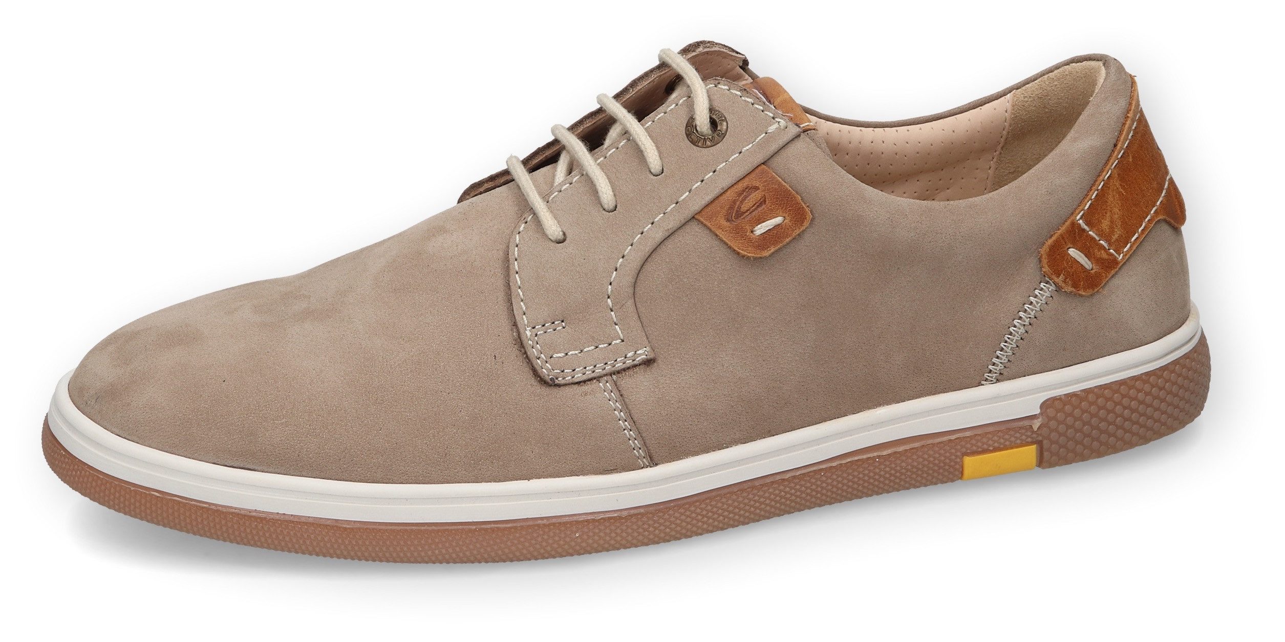 camel active Veterschoenen , hybrid sneaker, business-schoen, sneaker met leren voering heren veterschoenen maat 41 beige