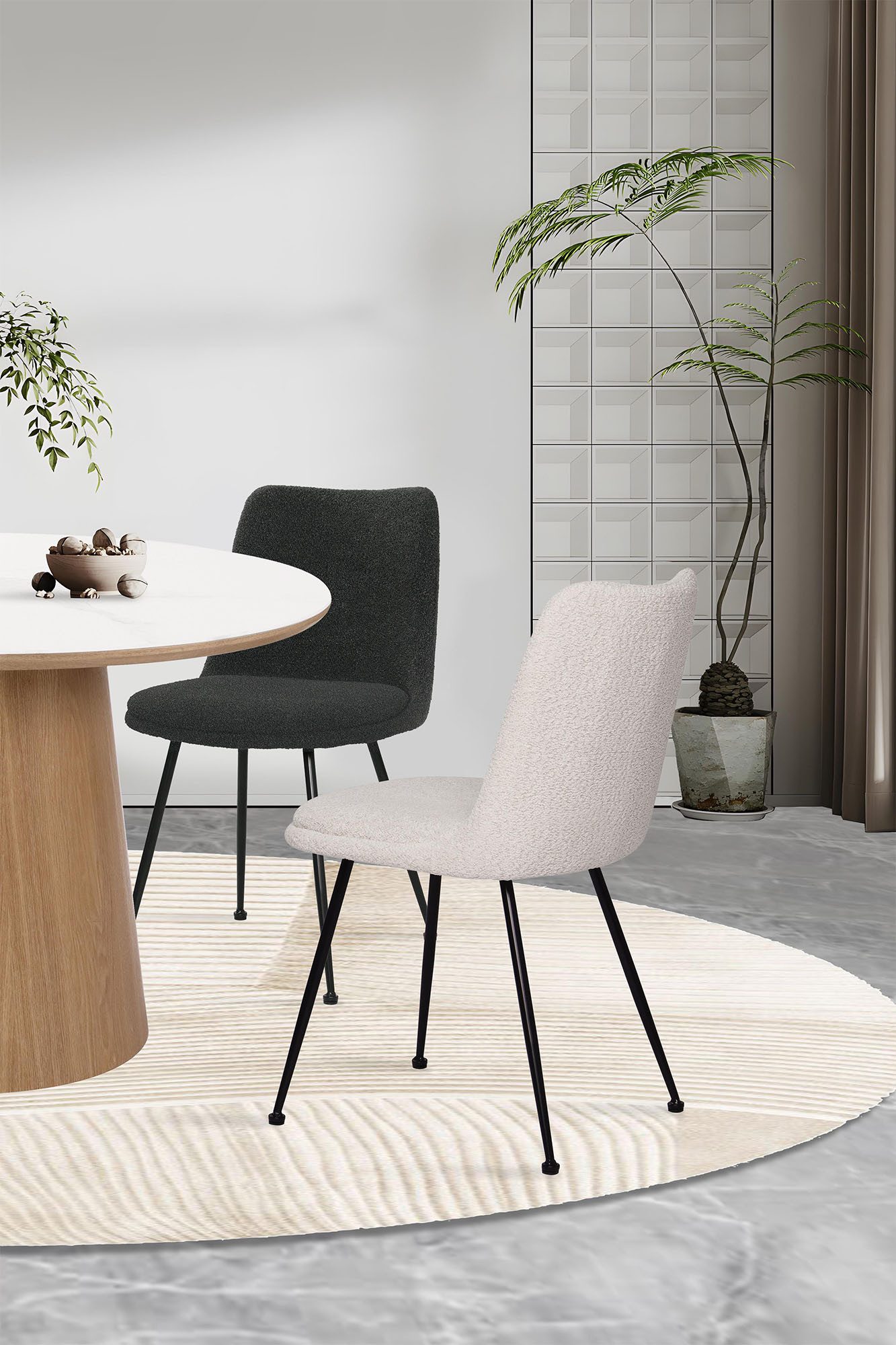SIT Stoel met 4 poten Öko-Tex gecertificeerd (set, 2 stuks)