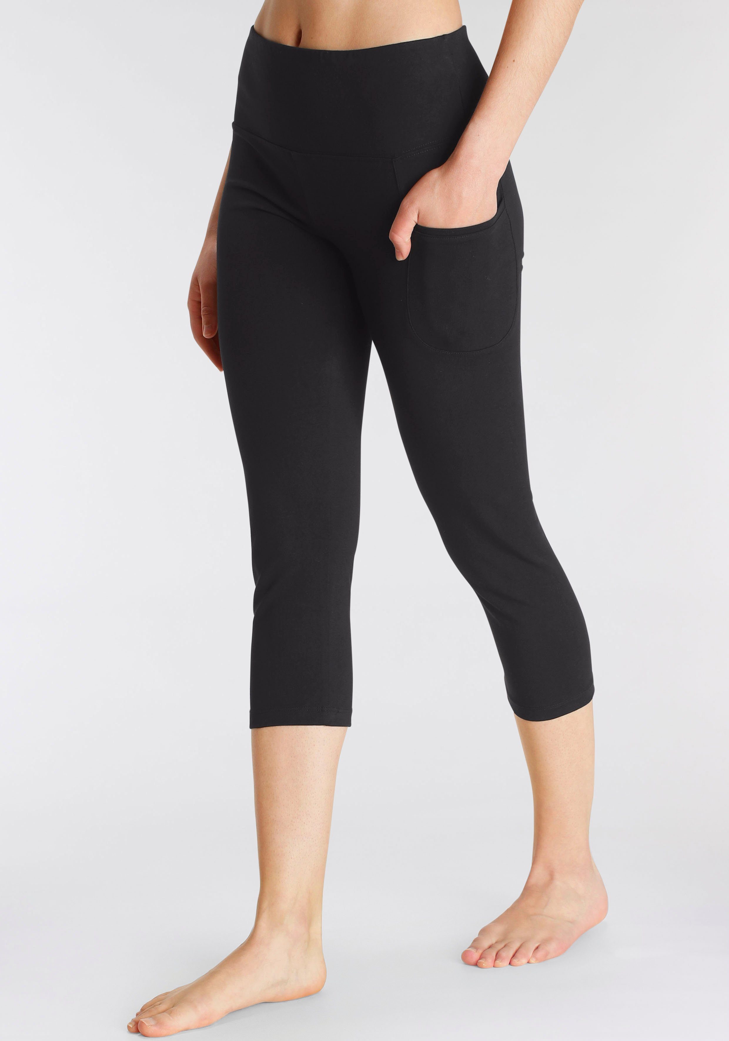 active by Lascana 3/4 legging met telefoontas, loungewear