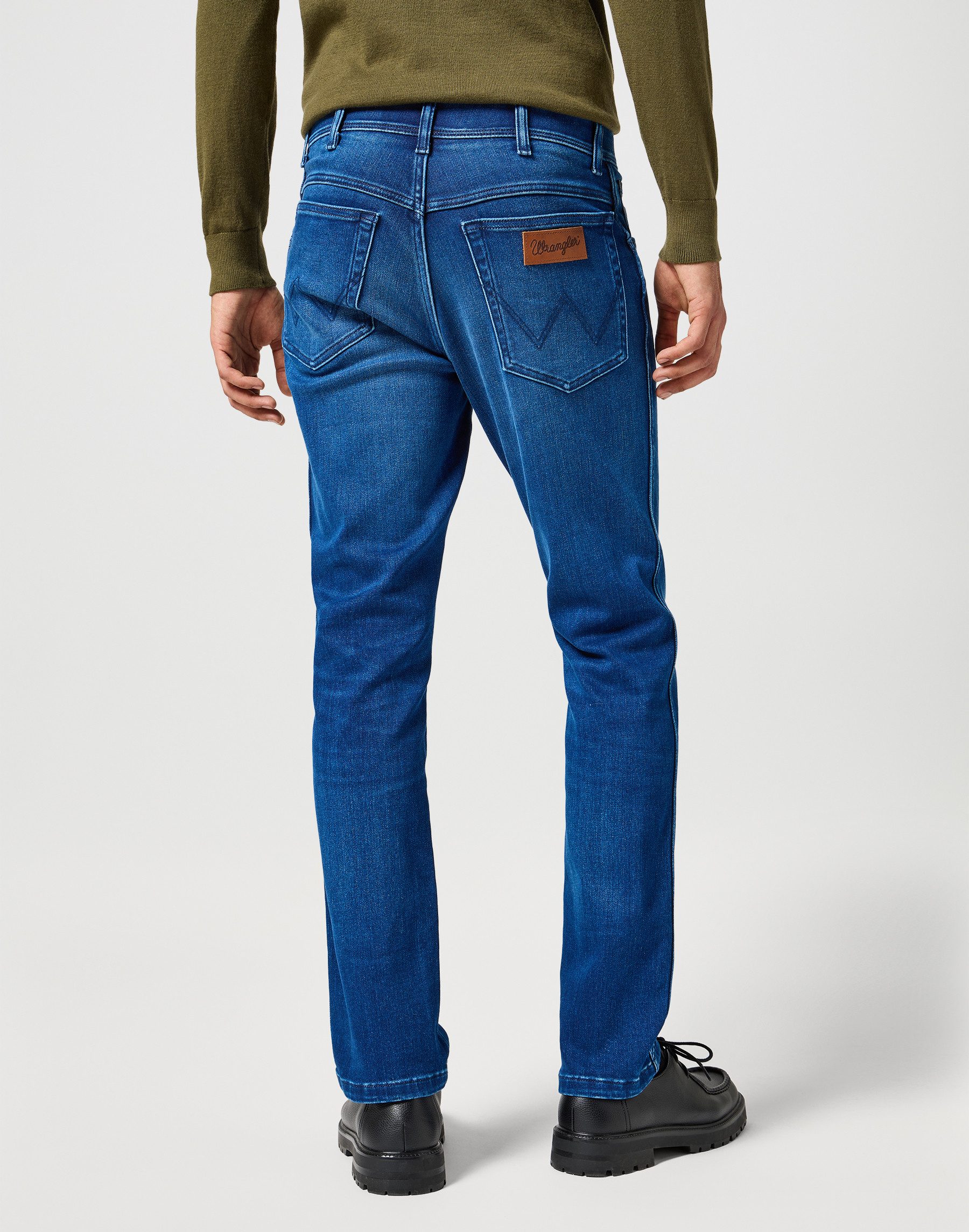Wrangler 5-pocket jeans TEXAS SLIM FREE TO STRETCH Vrij om te rekken materiaal