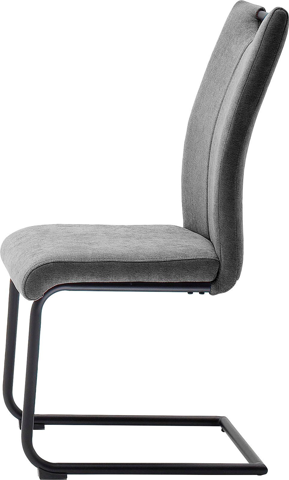 MCA furniture Vrijdragende stoel Adana (4-set), belastbaarheid 120 kg, met handgreep, zithoogte van ca. 48 cm (4 stuks)