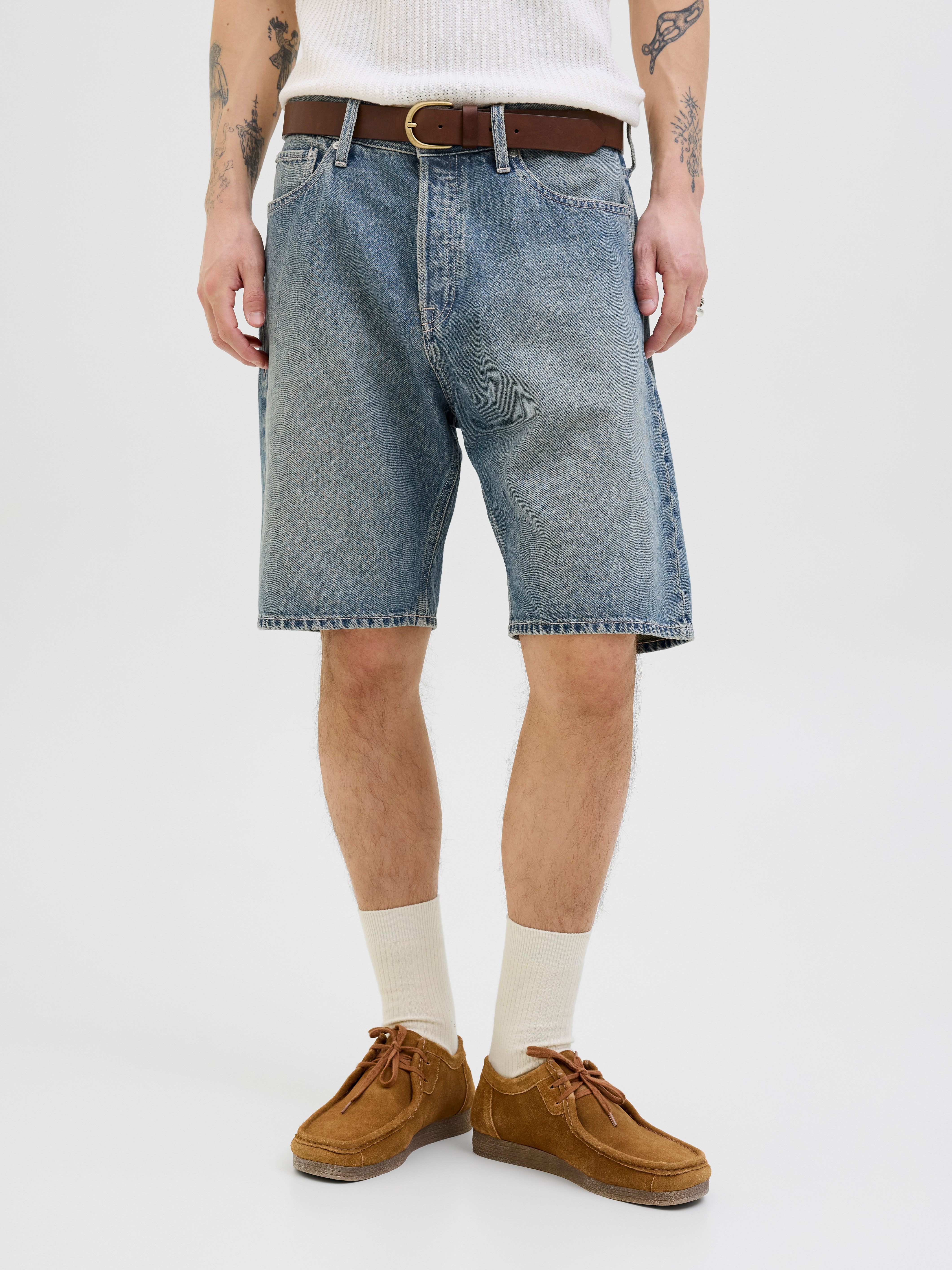 Jack & Jones Relaxshorts JJIALEX JJORIGINAL SHORTS SBD 300 SN heren sportshorts maat S blauw
