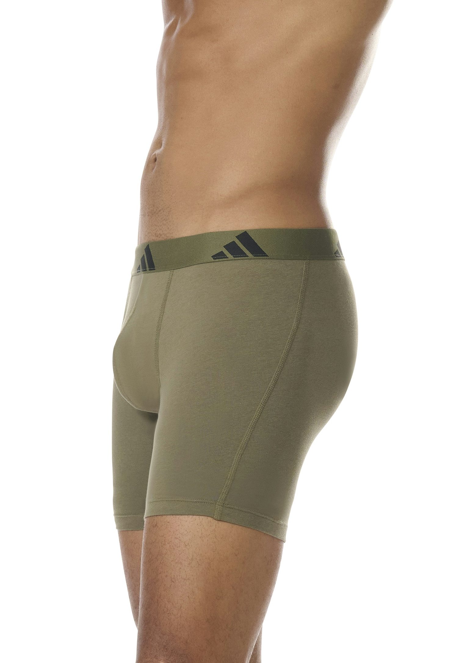 adidas Sportswear Boxershort Active Flex Cotton met iets langere pijp (Set van 3)