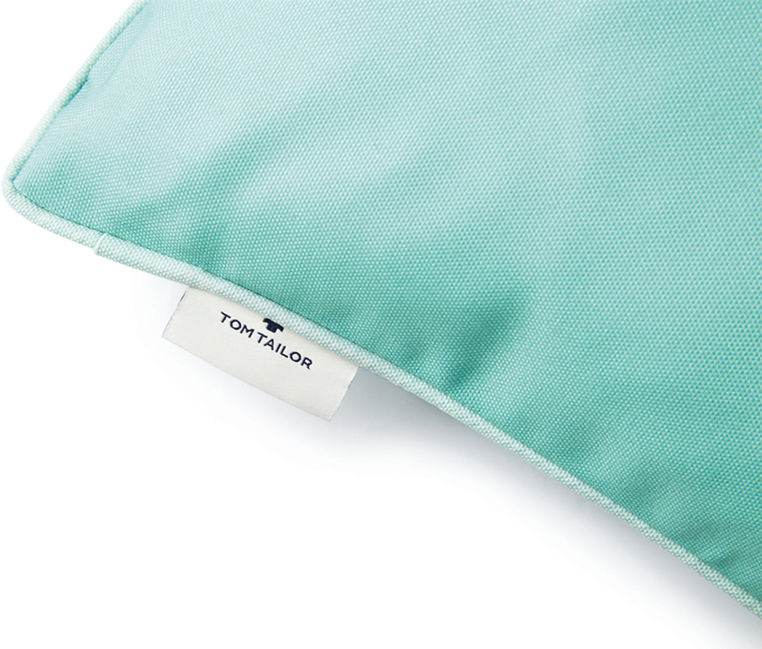 TOM TAILOR HOME Sierkussen Dove Signature met paspel, kussenovertrek zonder vulling(1 stuk)