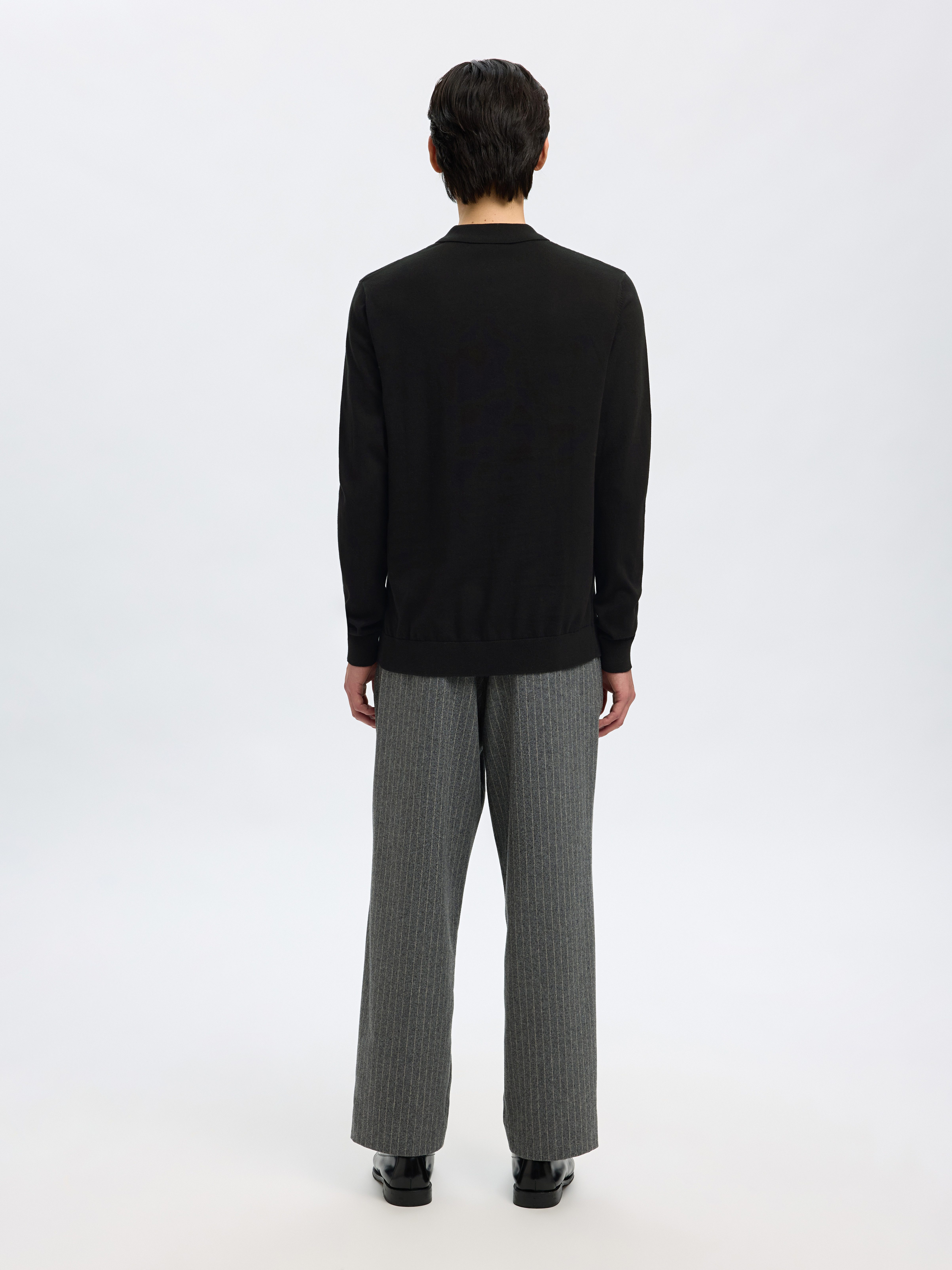 SELECTED HOMME Trui met polokraag SLHBERG LS HALF ZIP POLO NOOS