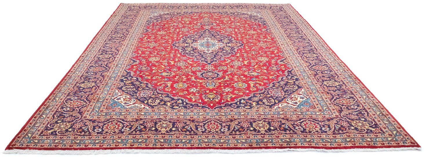 morgenland Wollen kleed Keshan vloerkleed met de hand geknoopt rood