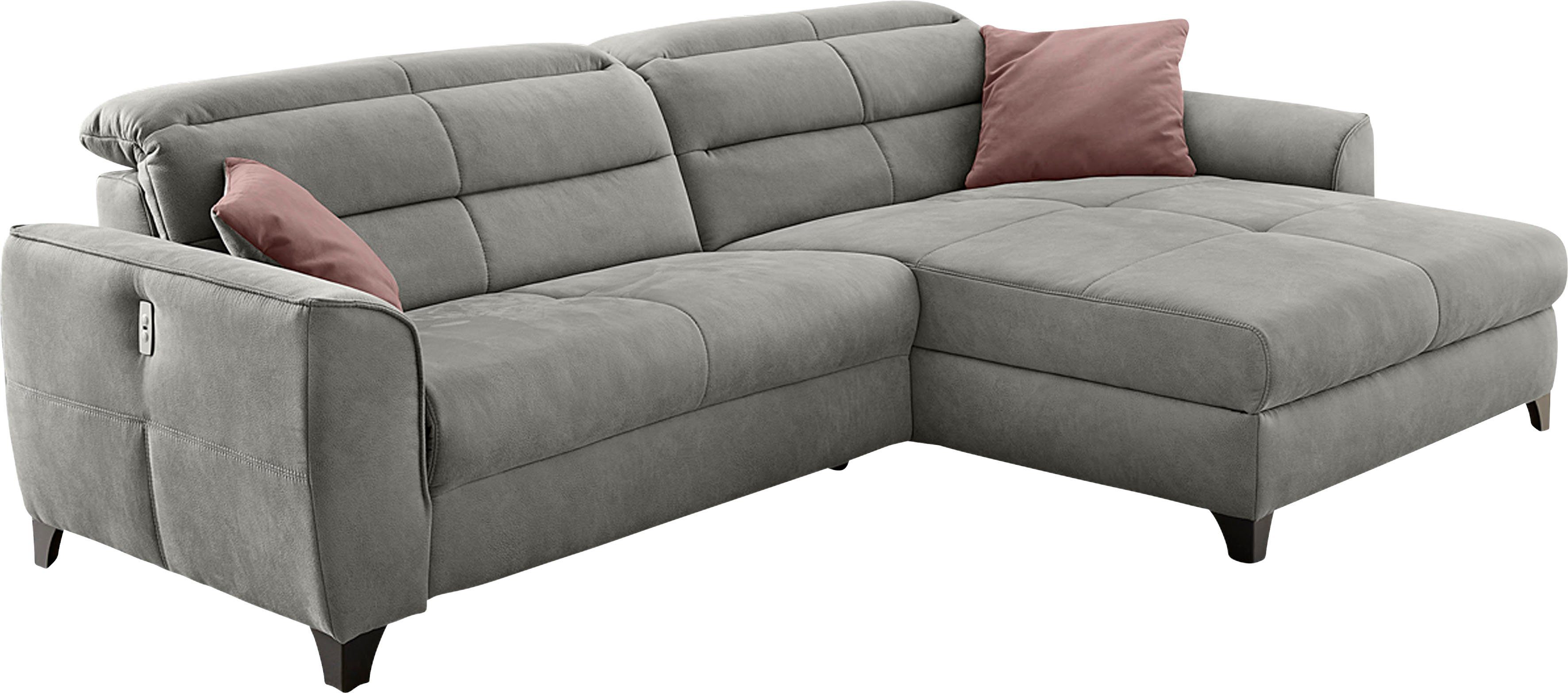 Jockenhöfer Gruppe Hoekbank Double One L-vorm met 2 x 120 cm brede, elektrisch verstelbare relaxfuncties