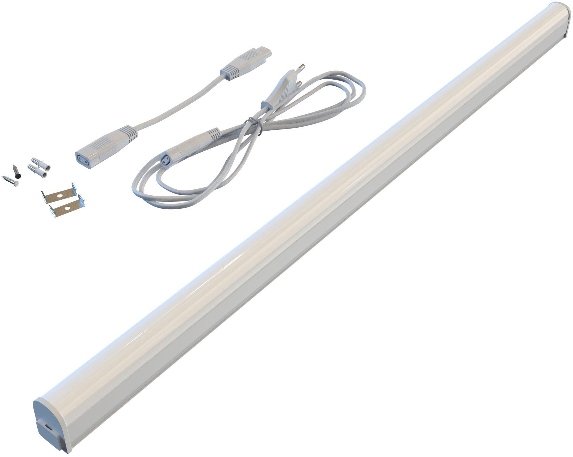 Briloner Leuchten Led-onderbouwverlichting 2379086 TOOK LED lichtbalk, 58,5x2,2x3 cm, wit, 8W, keuken, kast, onderkast