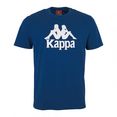 kappa t-shirt met opvallende logoprint blauw