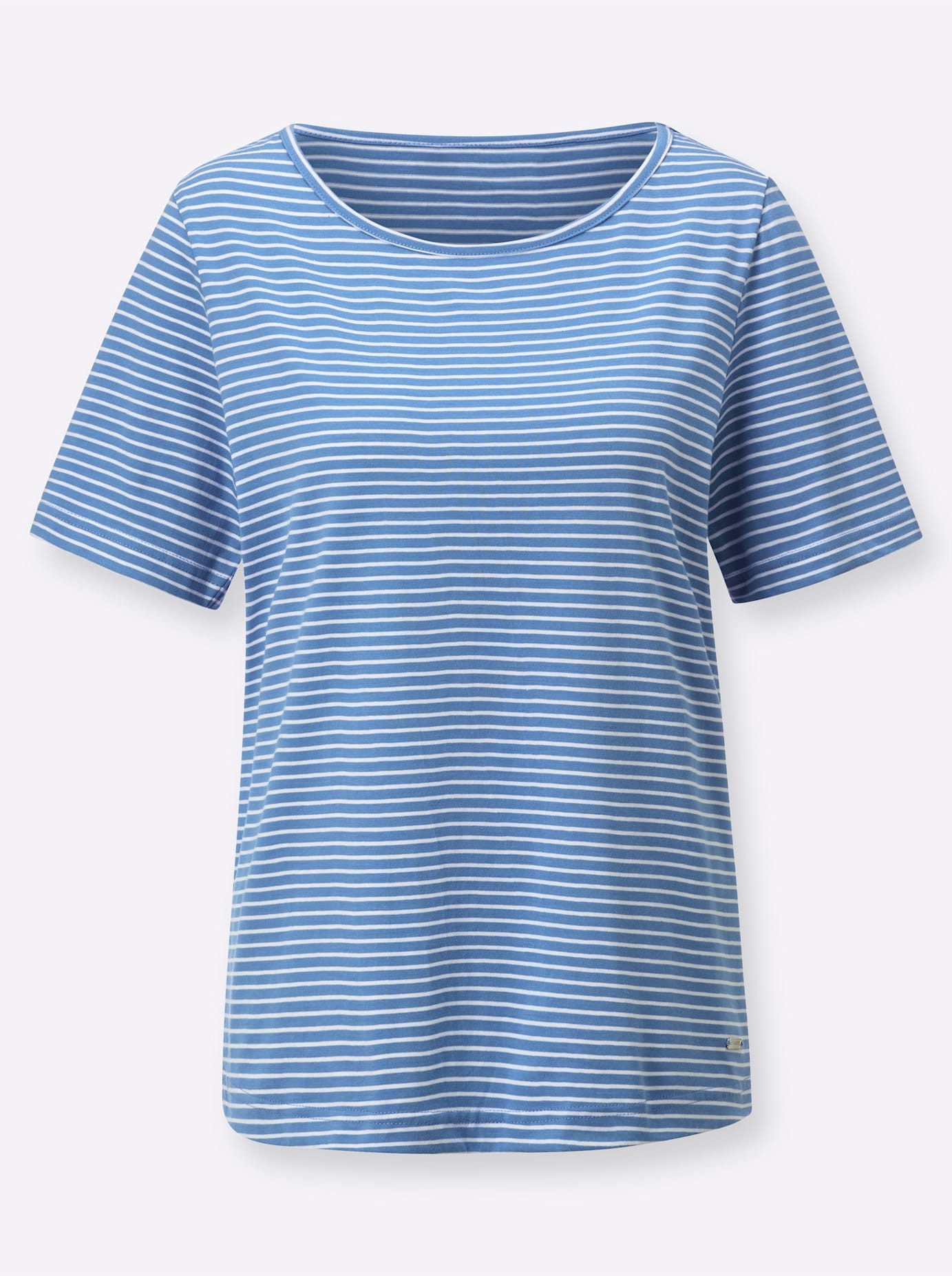 Casual Looks Shirt met korte mouwen Gestreept shirt (1-delig)