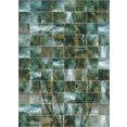 komar fotobehang vliestapete palm puzzle 200 x 280 cm groen