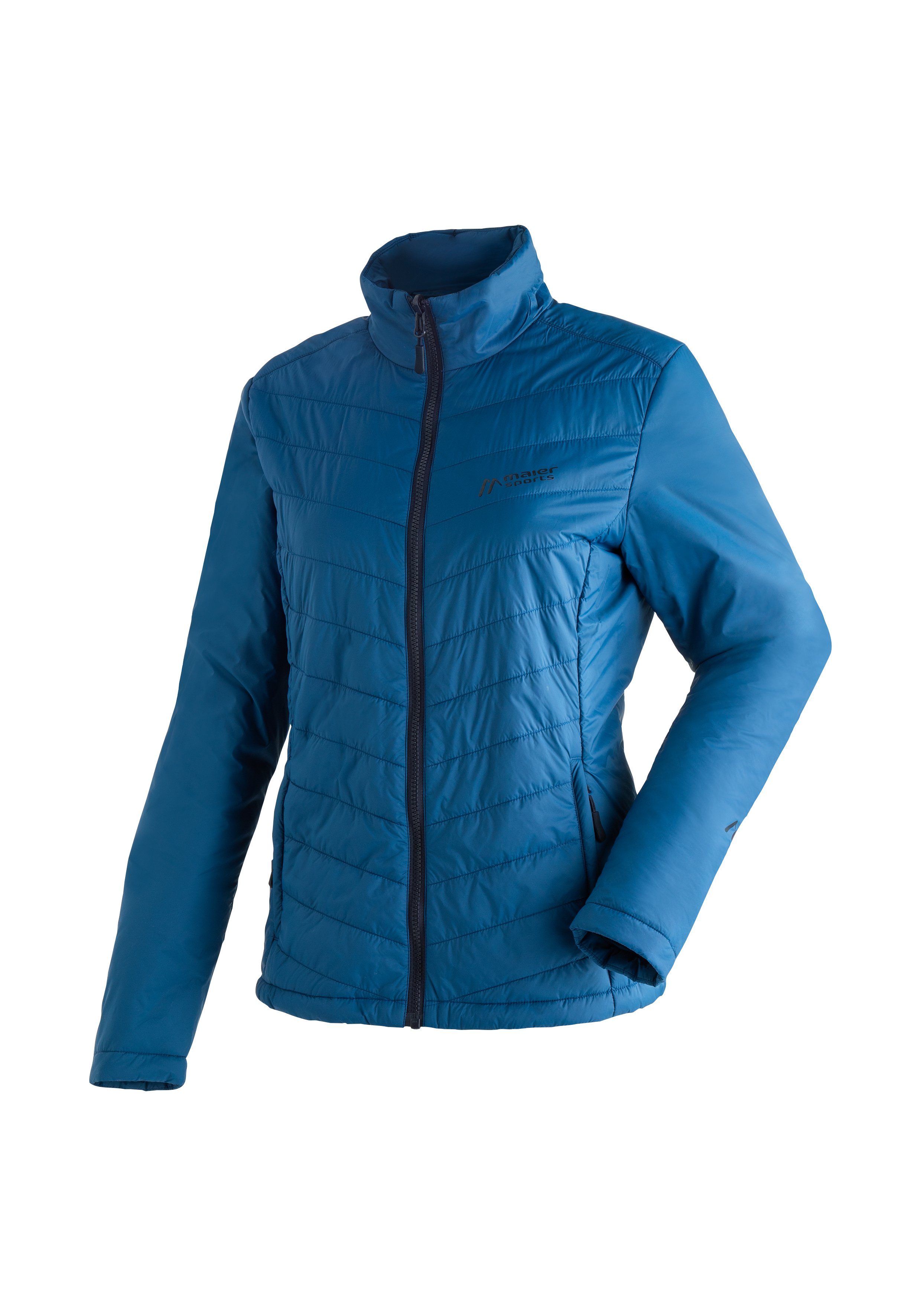 Maier Sports Outdoorjack Ribut Long W Dames wandeljas, ademend en waterdicht, regenjas met capuchon