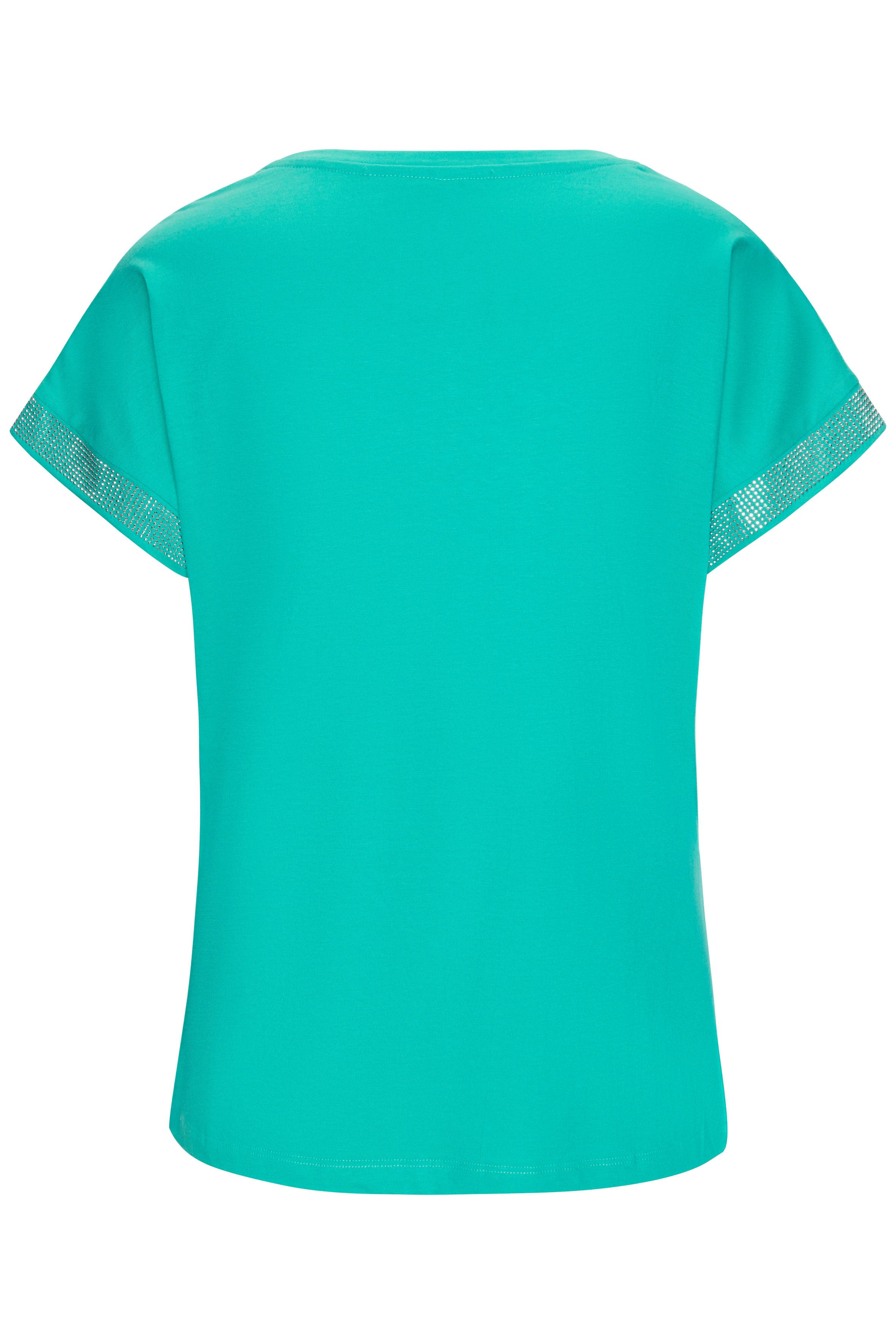 Lascana Shirt met korte mouwen Met glinsterend strass-ontwerp op de arm
