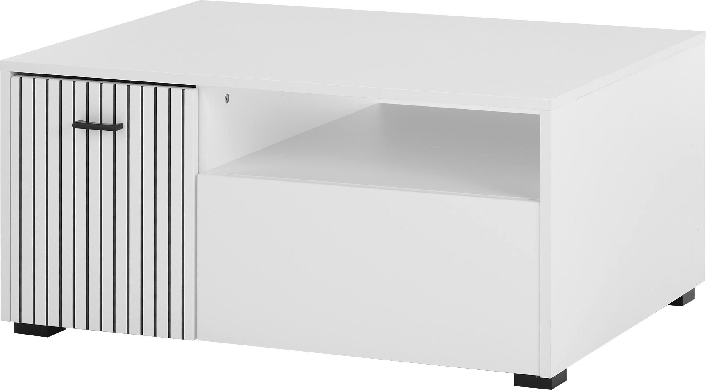 INOSIGN Salontafel Hudson in moderne trendkleur, handgrepen van metaal (zwart), breedte 90 cm