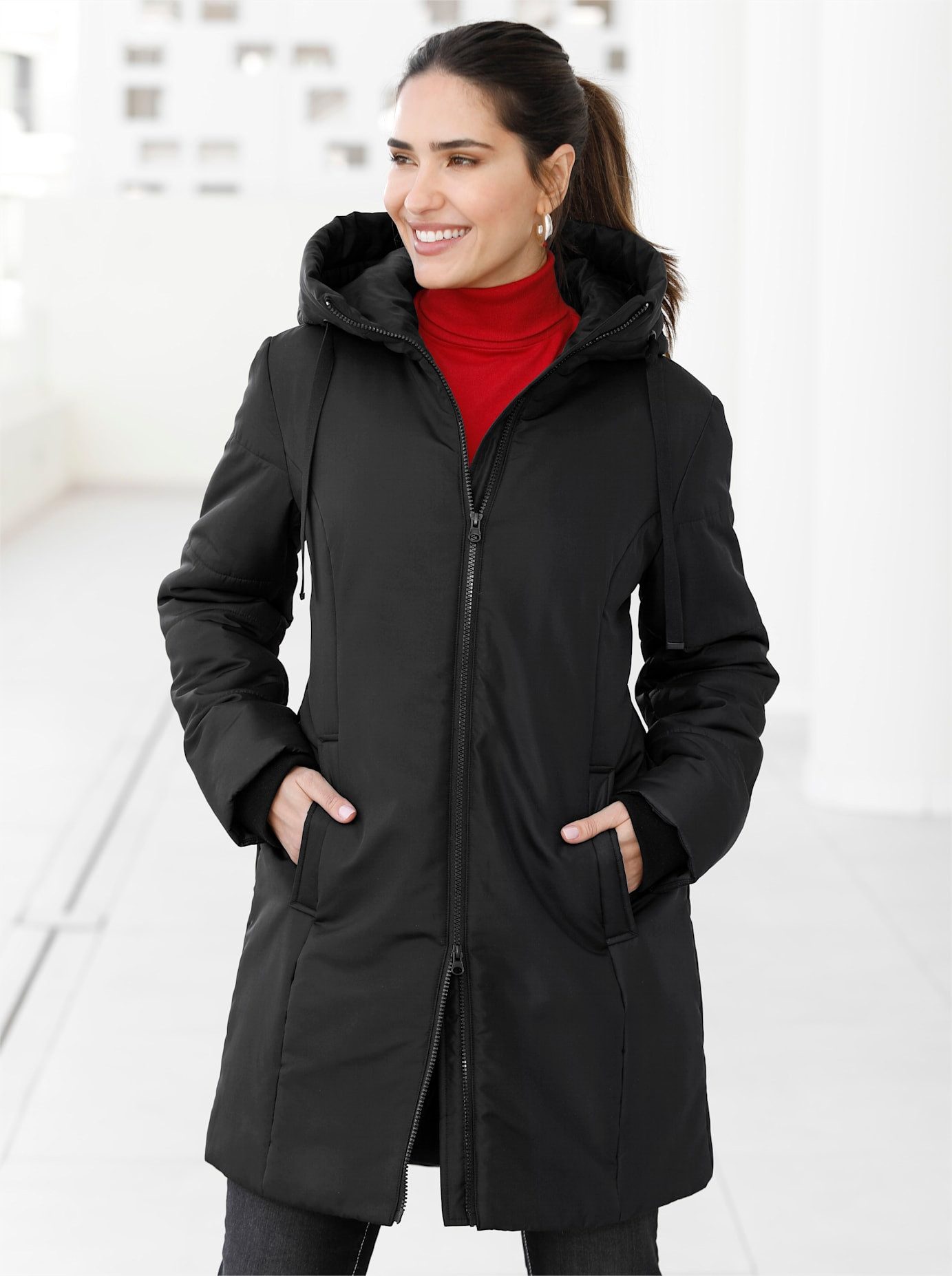 Classic Basics Lang jack dames lange jassen maat 52 zwart