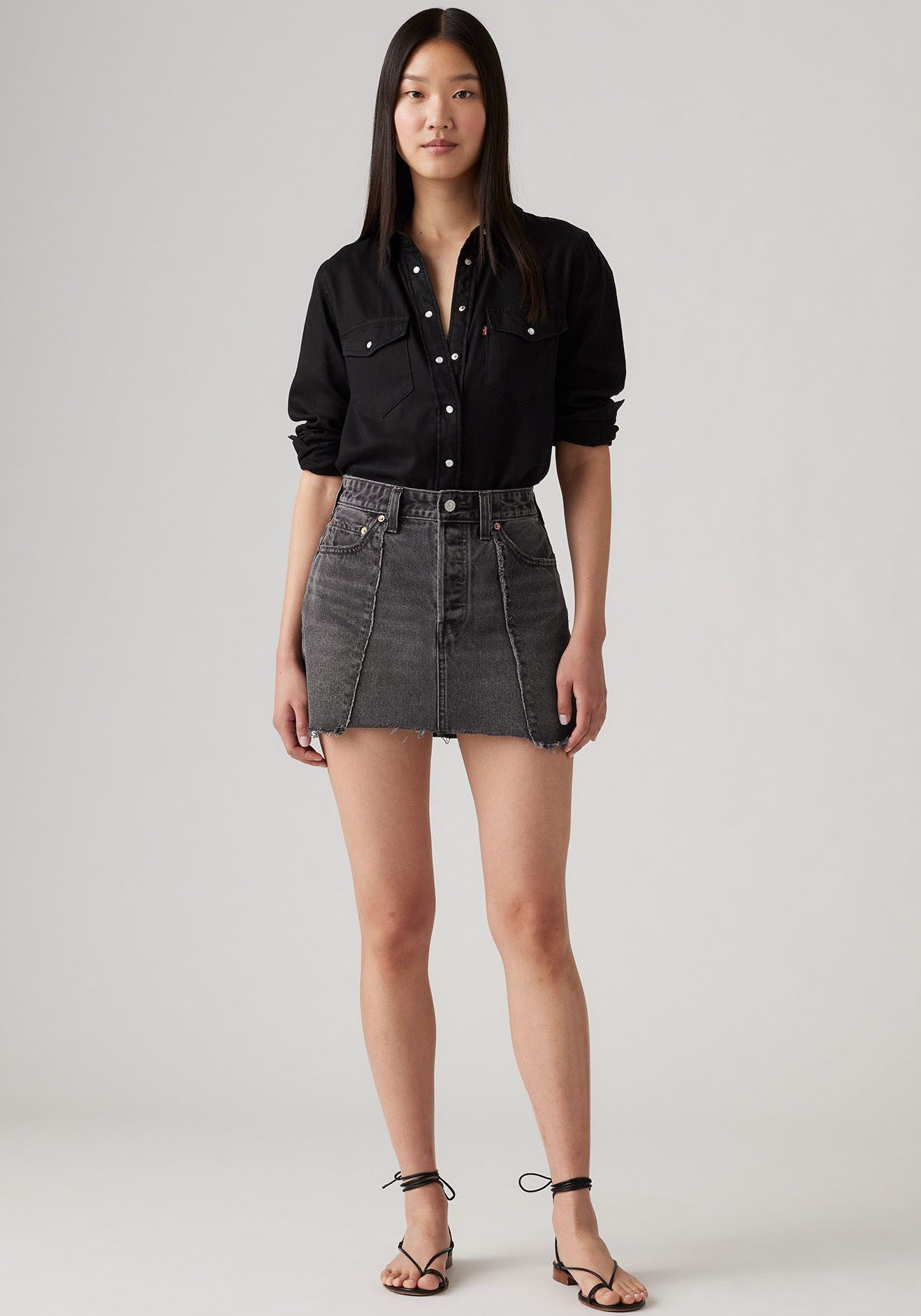 Levi's® Jeans blouse ESSENTIAL WESTERN met borstzakken met drukknopen