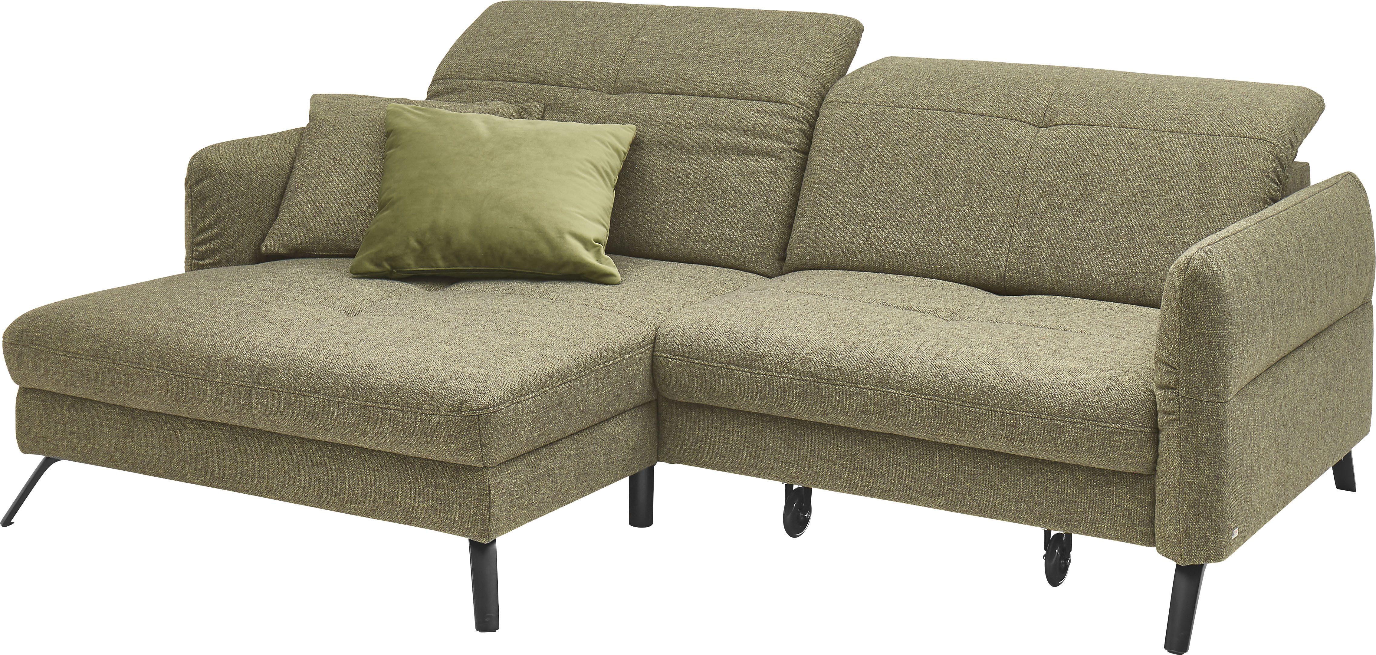 set one by Musterring Hoekbank SO 4400 V optioneel met motorische bedfunctie & hoofdverstelling, voet zwart