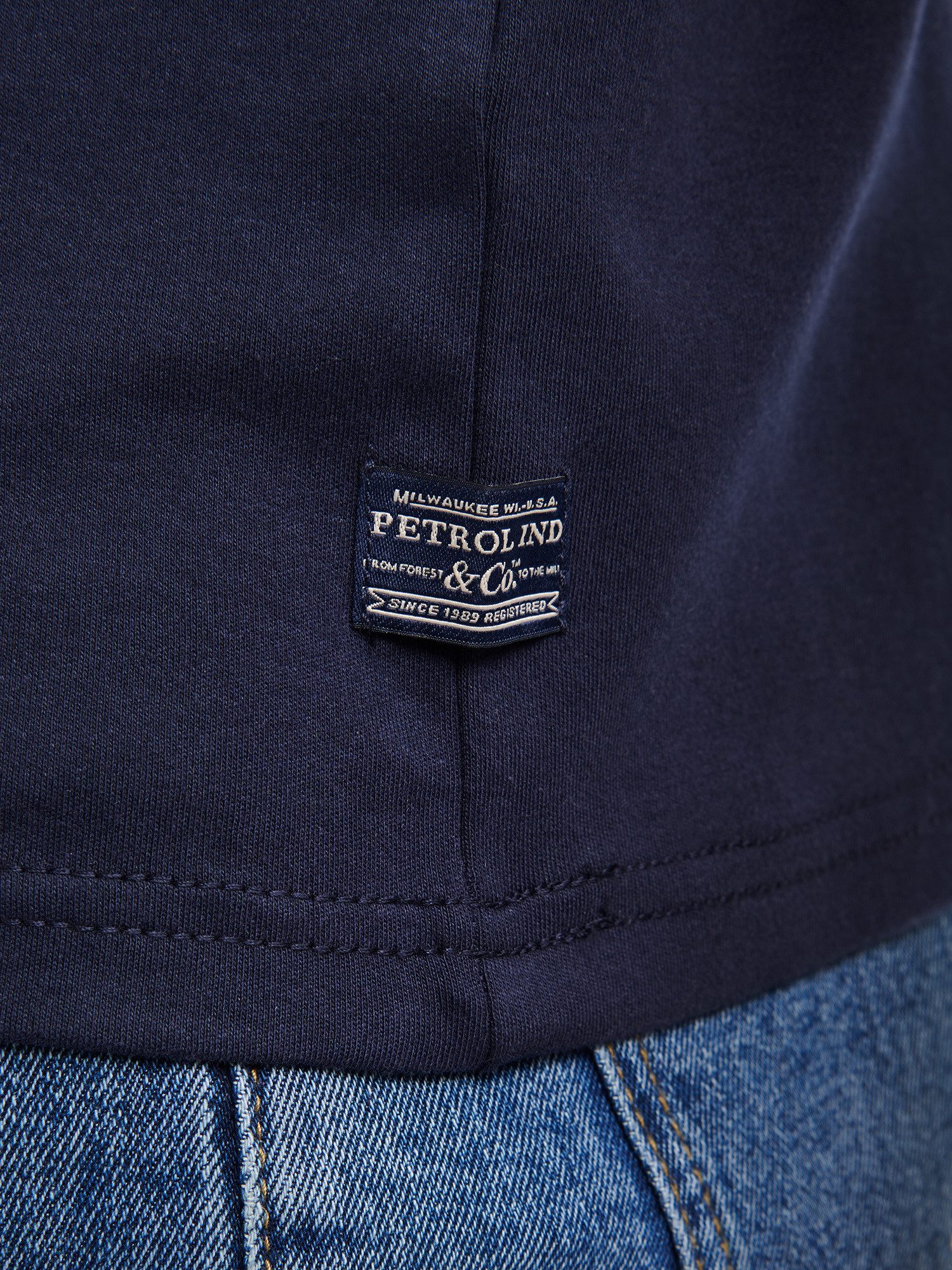 Petrol Industries T-shirt met logo-opschrift