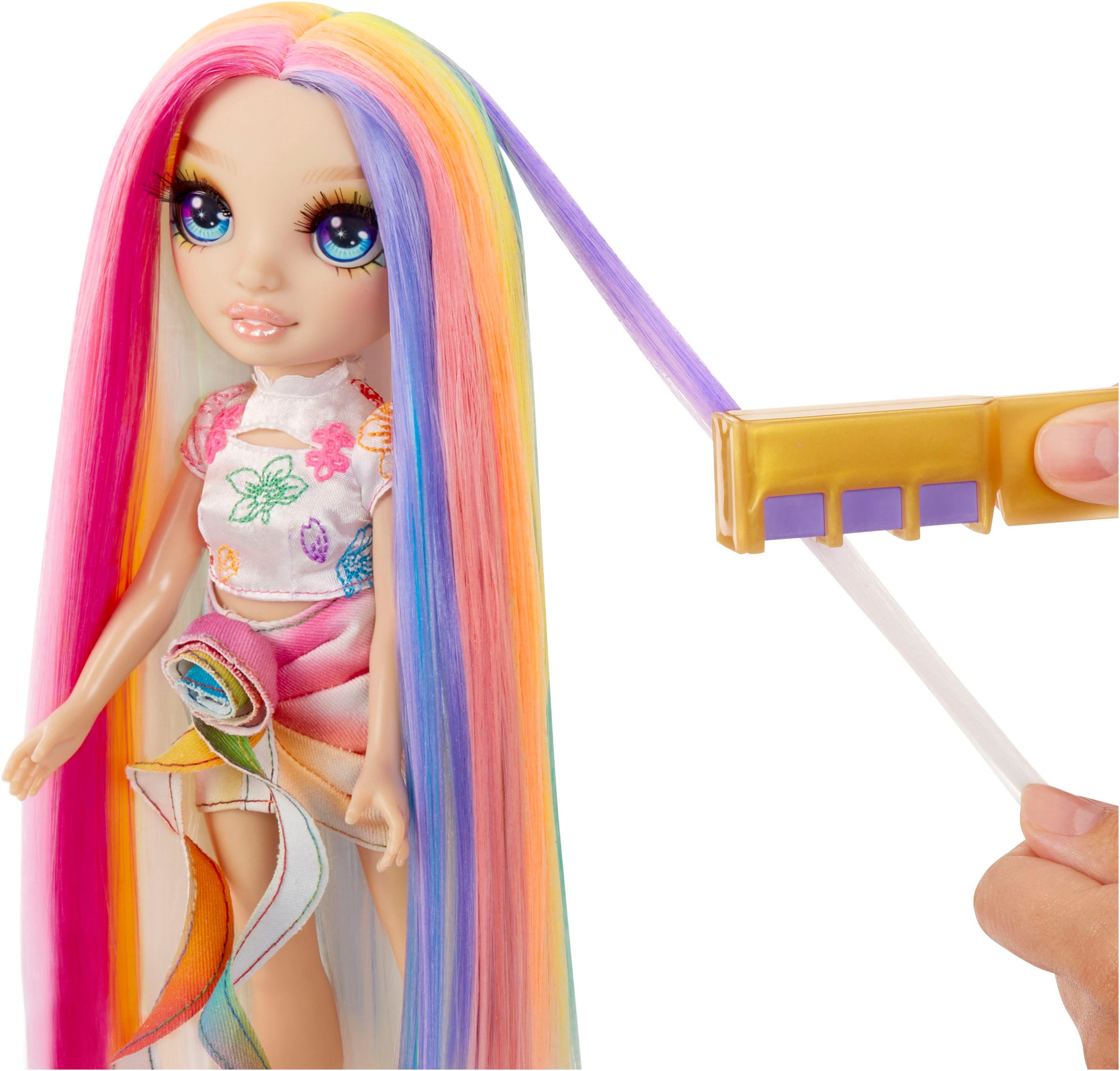 RAINBOW HIGH Aankleedpop Rainbow High Hair Chalk & Style Doll- Amaya (Rainbow)