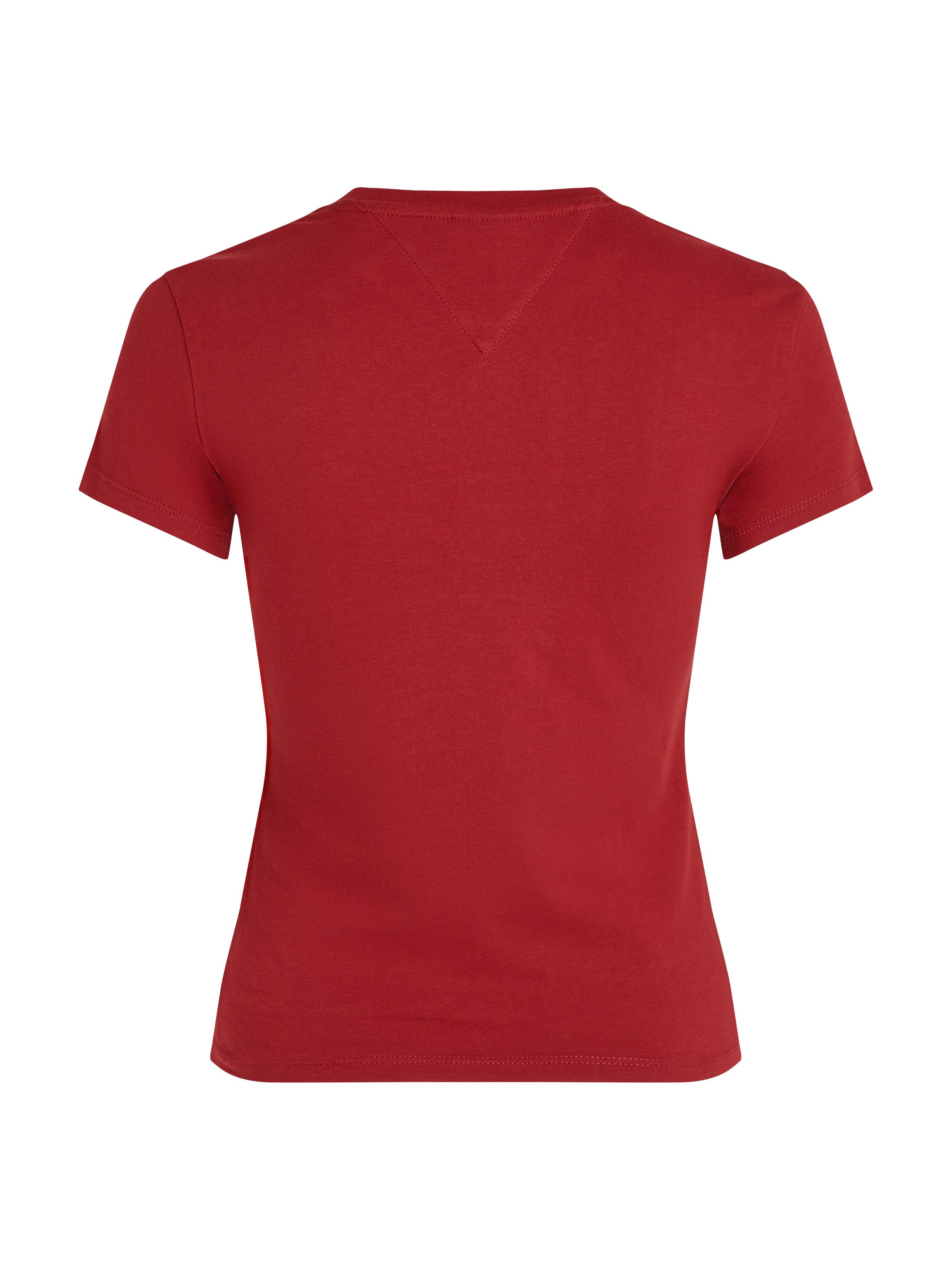 TOMMY JEANS T-shirt Tjw 2Pack Slim Linear Tee met logo-opdruk in effen kleur (Set van 2)