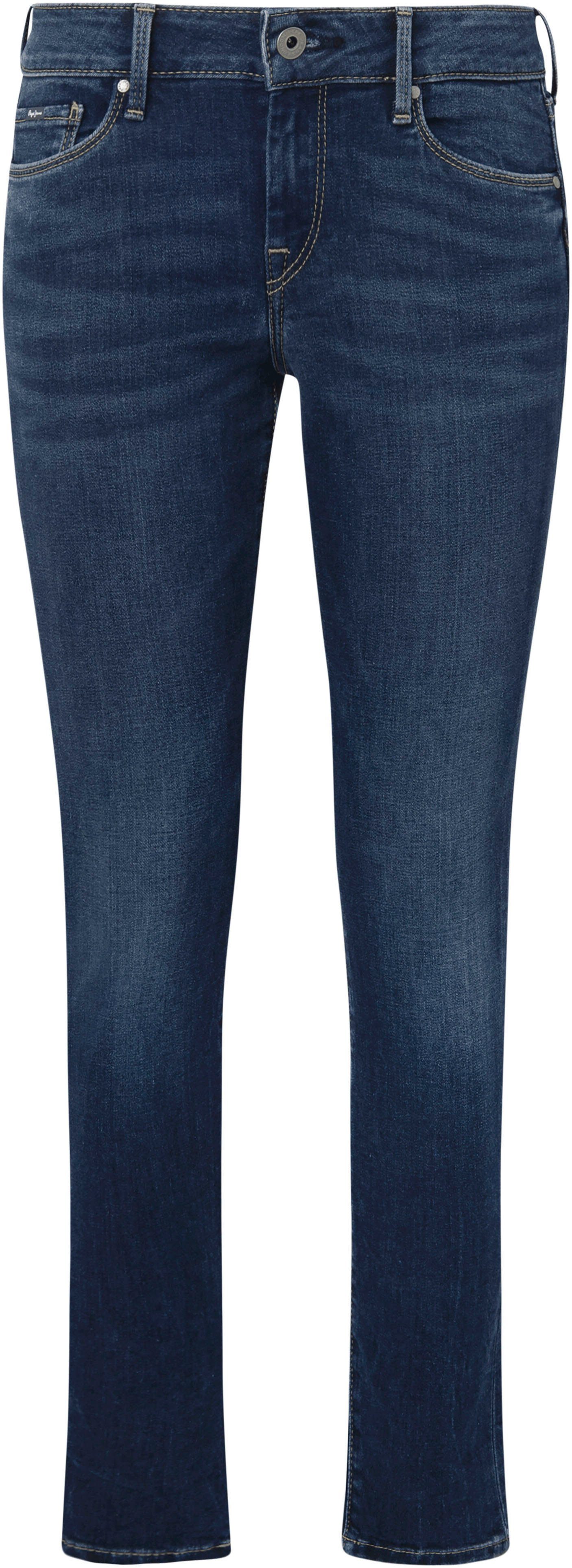 Pepe Jeans Skinny fit jeans SOHO in 5-pocketsstijl met 1-knoop en stretchaandeel