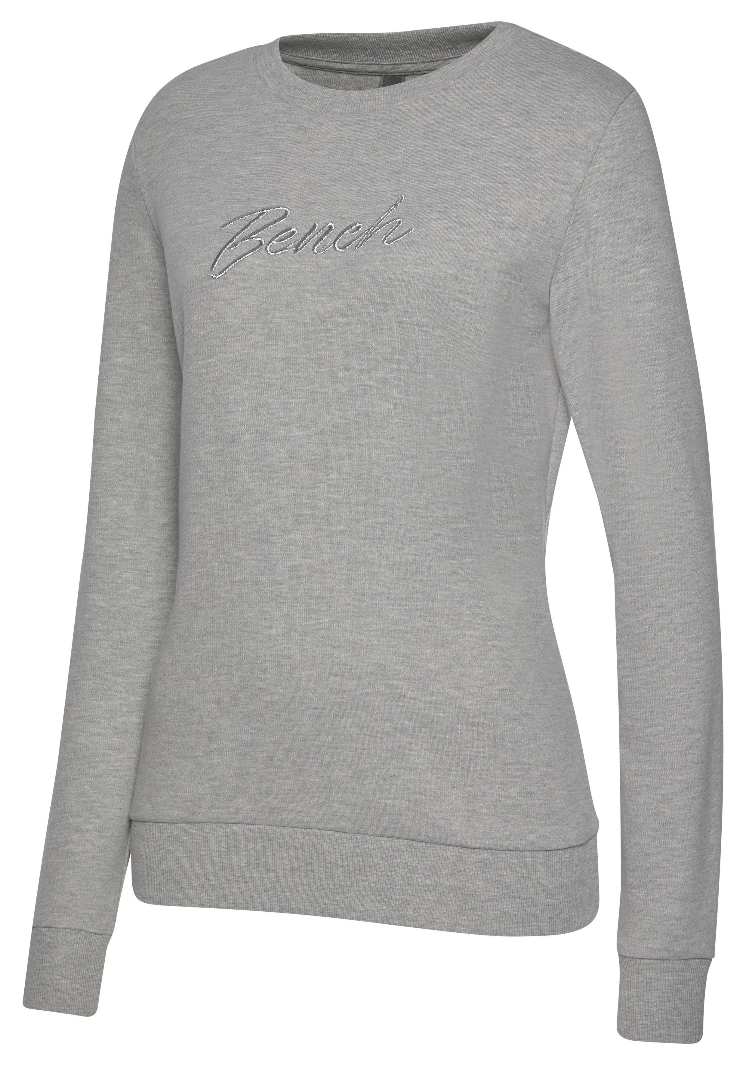 Bench. Loungewear Sweatshirt Loungeshirt met geborduurd logo, loungewear