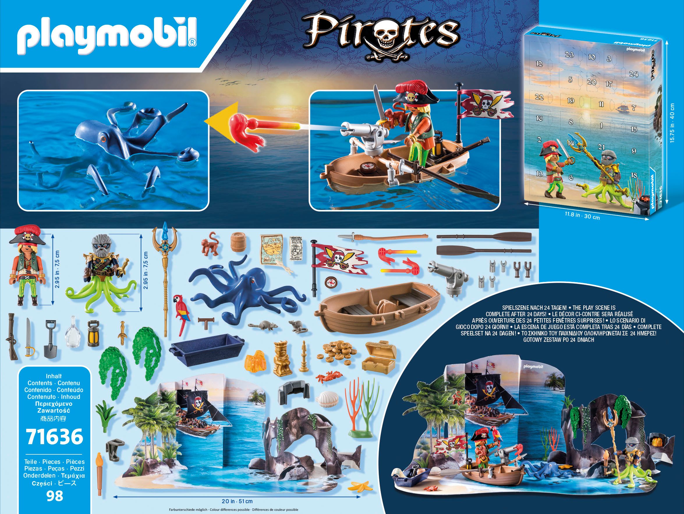 Playmobil® Speelgoed adventskalender Speelstenen, Piraten (71636), Pirates