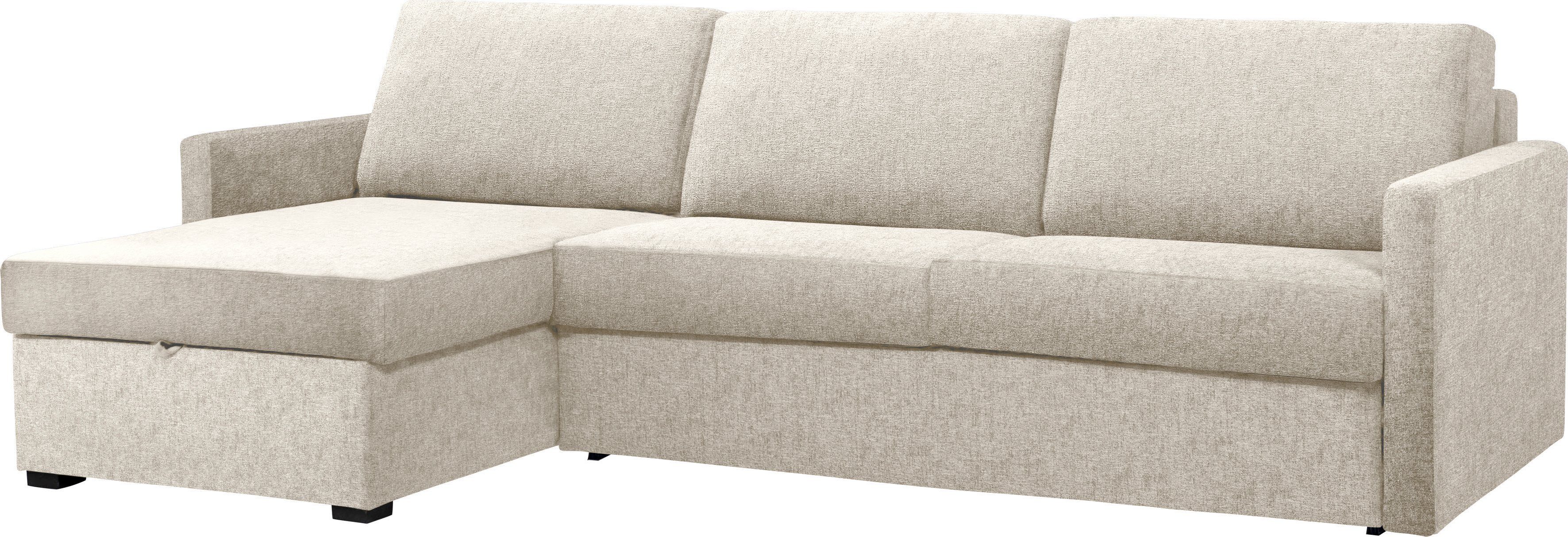 Places of Style Slaapbank GOLDPOINT hoekbank 264 cm, ligoppervlak (140/200 cm), L-vorm, Slaapfunctie, Bonell-binnenveringsmatras en volwaardige bedfunctie