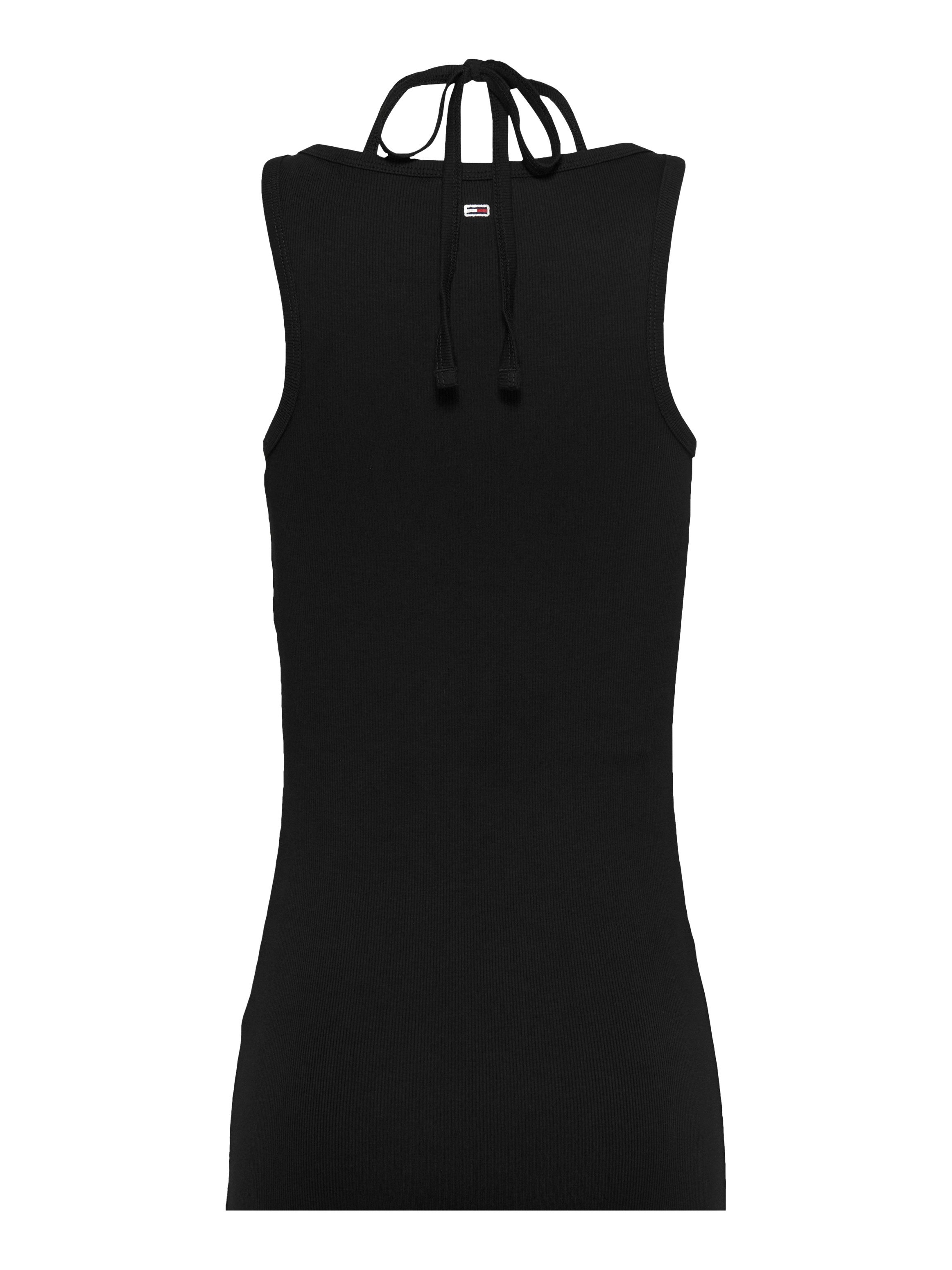 TOMMY JEANS Mini-jurk TJW TIE DETAIL GMD SCRIPT DRESS