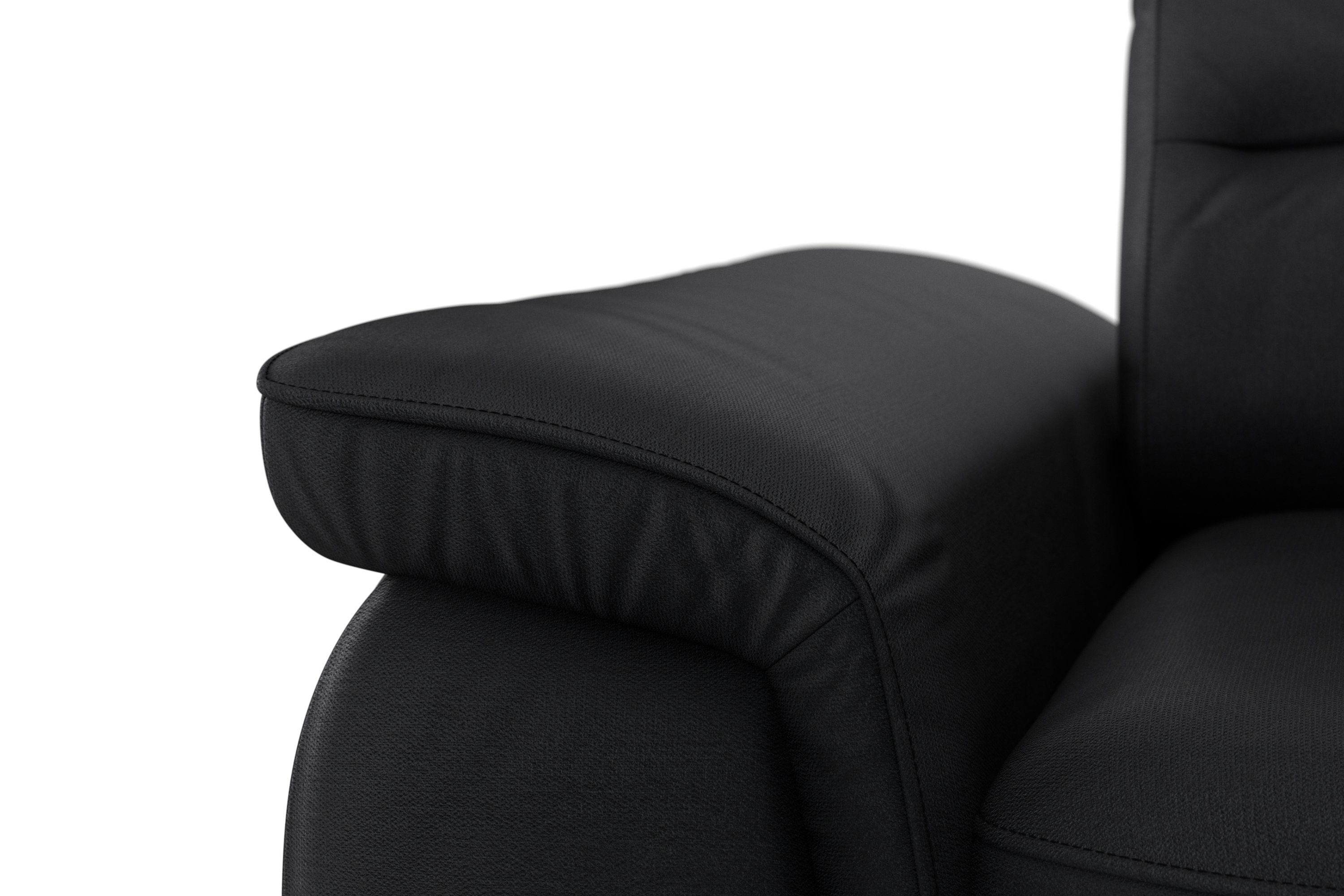 sit&more Hoekbank Sinatra L-vorm optioneel met verstelbare hoofdsteun en armleuning, metalen poten