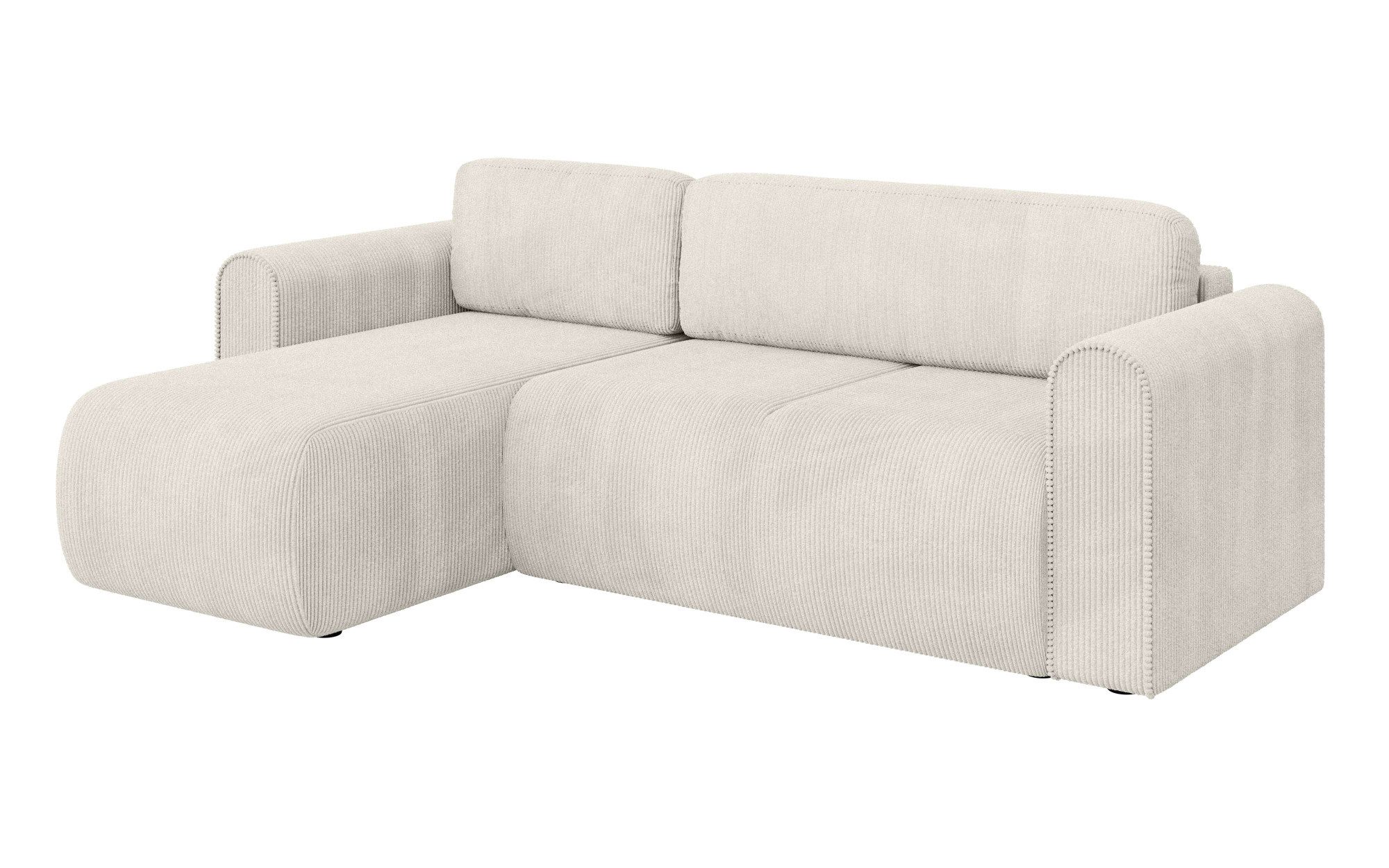 INOSIGN Hoekbank Zacharia optioneel slaapbank met opbergruimte, B/D/H 250/166/86 cm L-vorm met golfondersteuning, recamière aan beide zijden te monteren