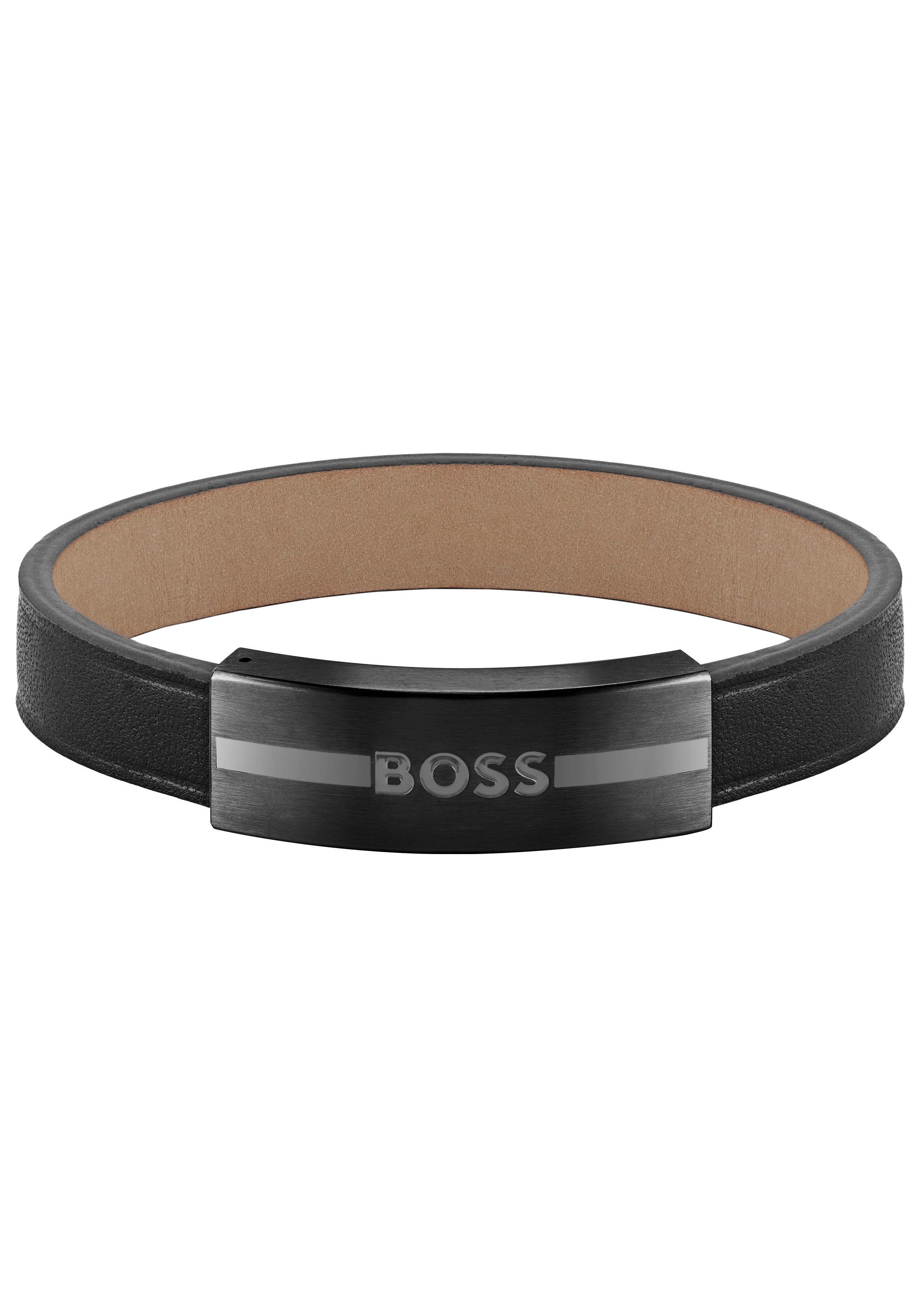 NU 20% KORTING: Boss Leren armband