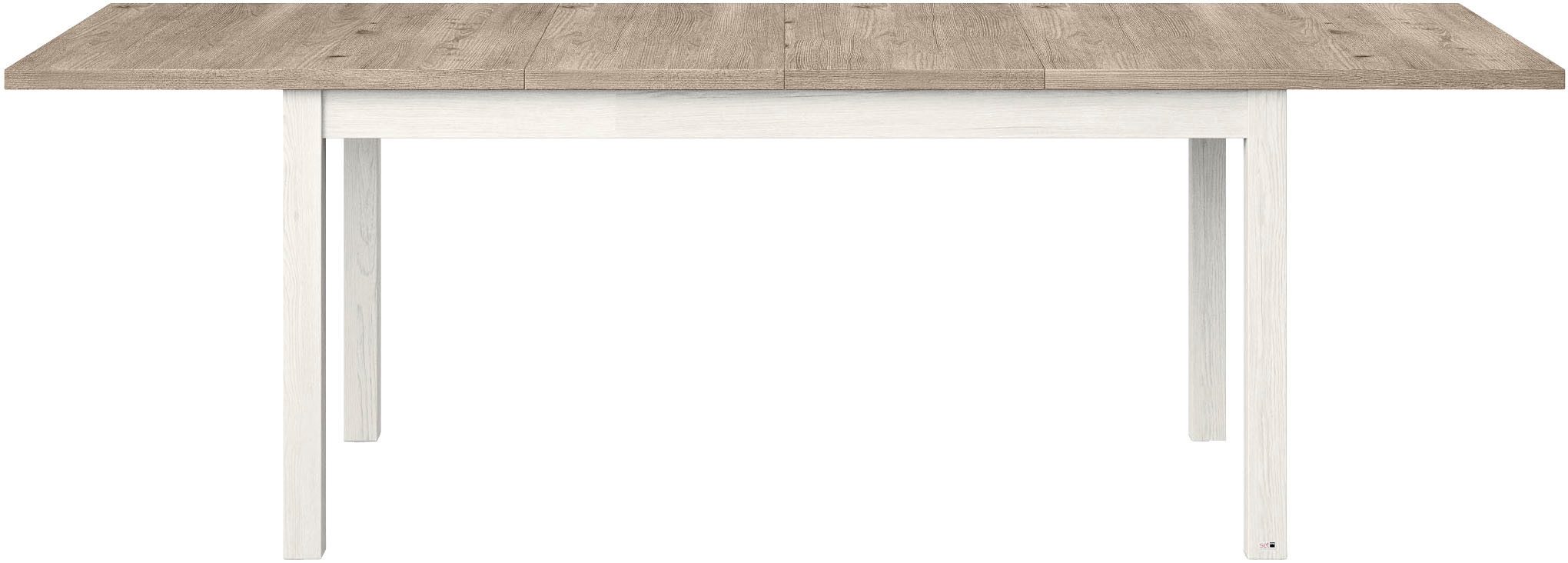 set one by Musterring Eettafel York Type 68, met uitschuifbare tafelblad, 3 kleuren, afmetingen 160-240 x 90 cm