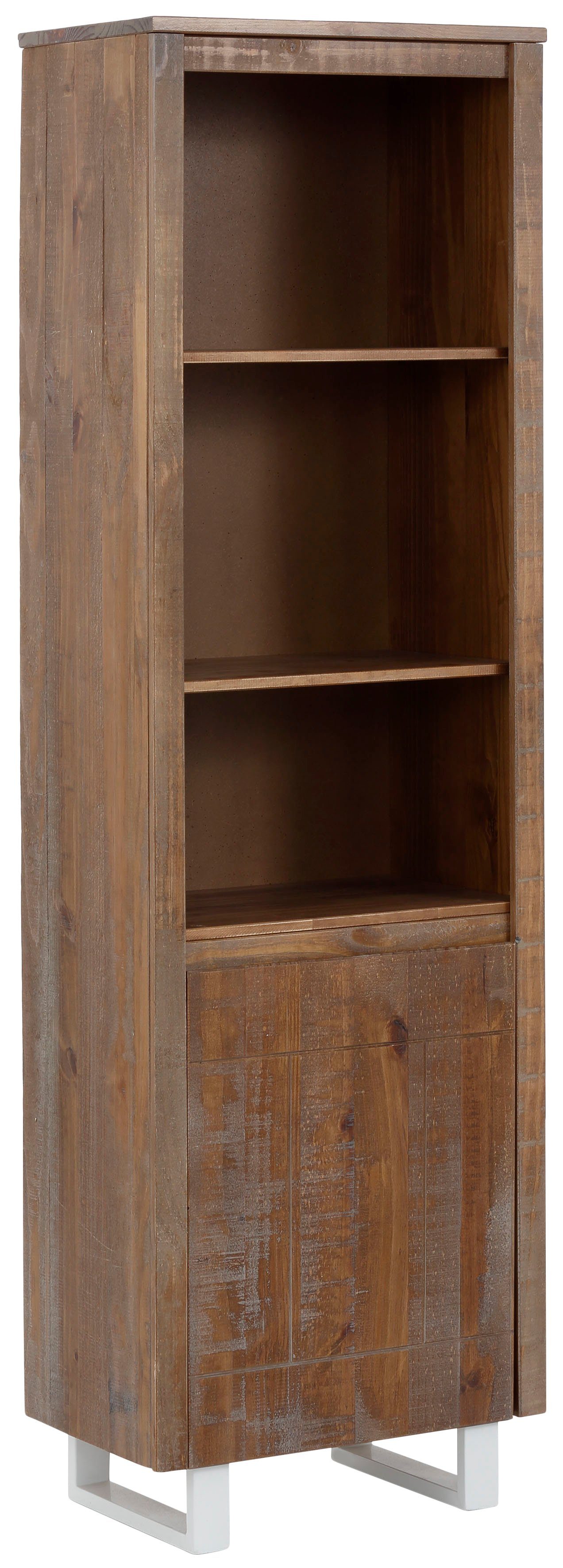 Home affaire Boekenkast Lagos van mooi massief grenenhout, greeploos, breedte 55 cm