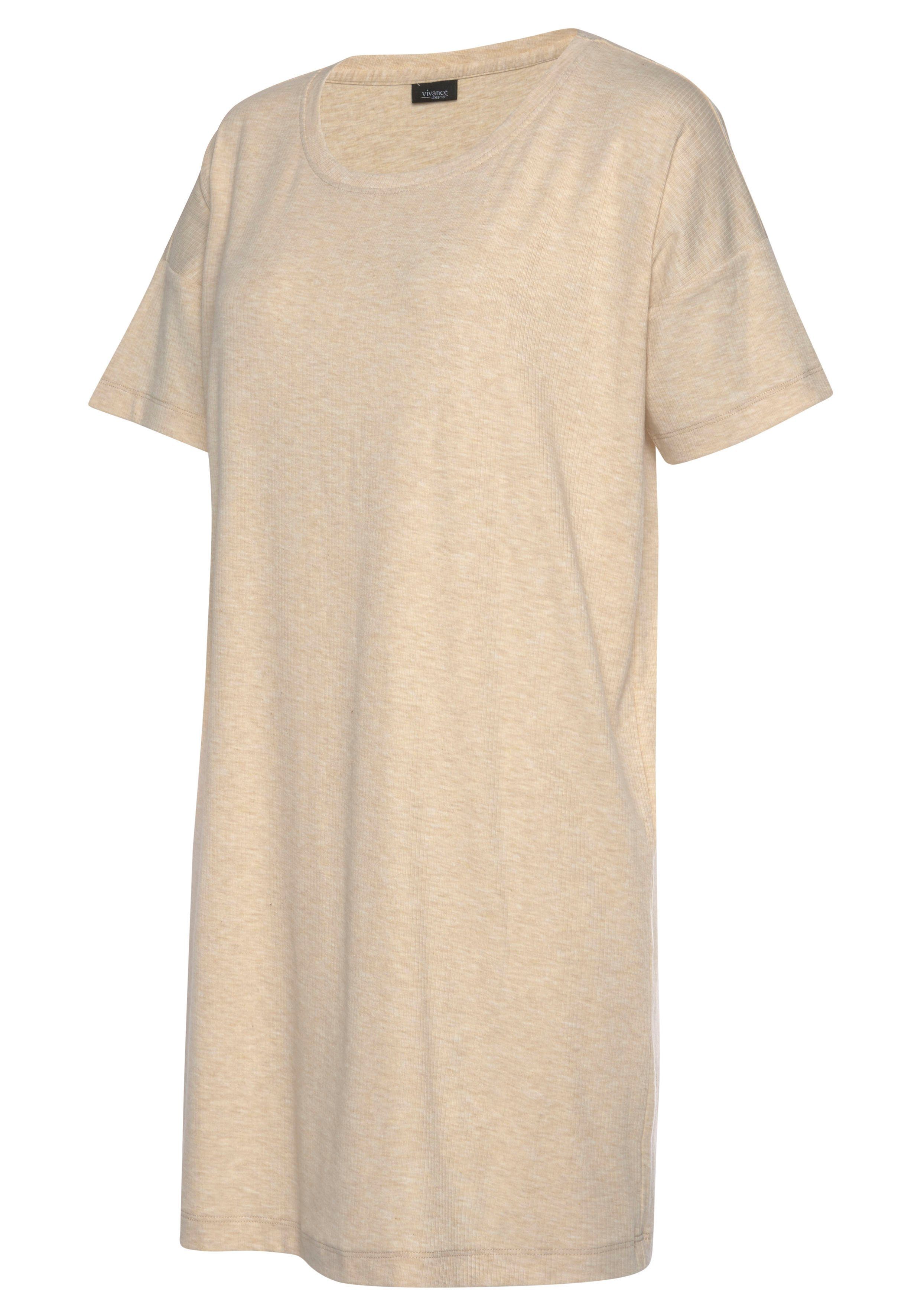 Vivance Dreams Big-shirt in zachte ribkwaliteit