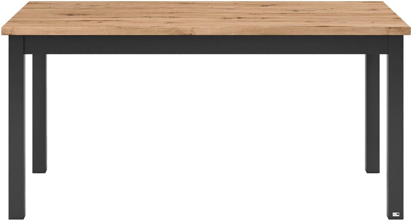 set one by Musterring Eettafel York in 3 kleurvarianten en 4 maten verkrijgbaar, met eiken plaat