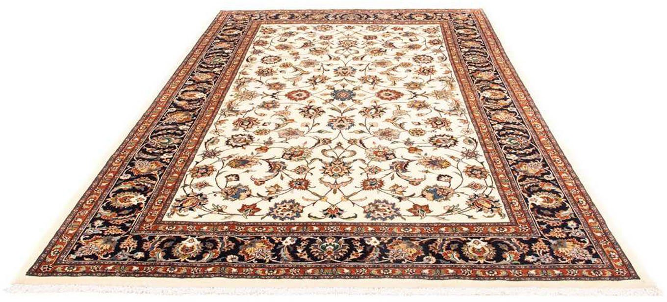 morgenland Wollen kleed Kaschmar bloemmotief beige 296 x 202 cm Uniek exemplaar met certificaat