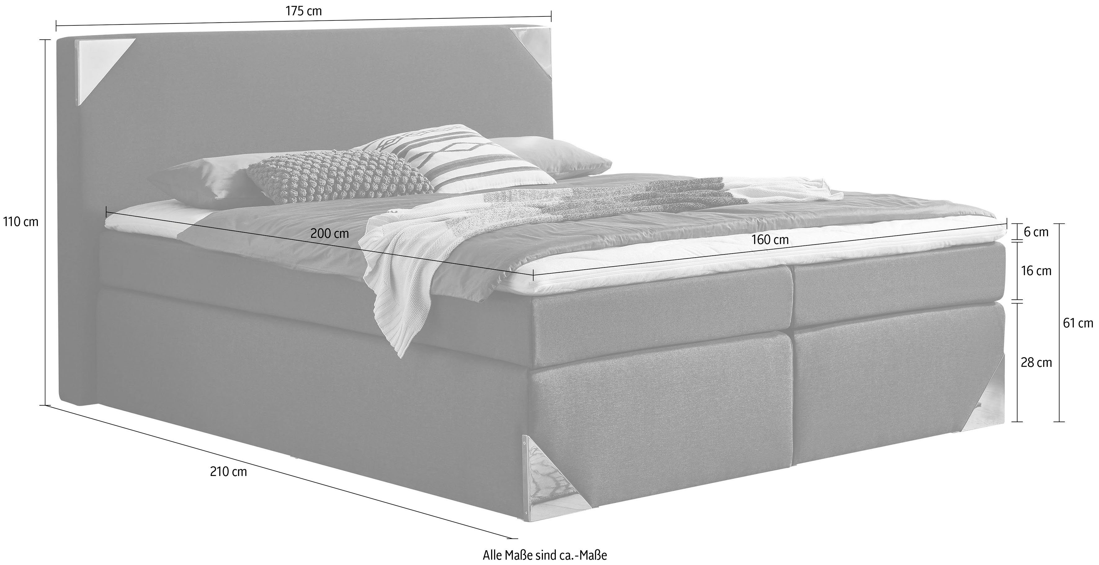 Westfalia Polsterbetten Boxspring met topmatras
