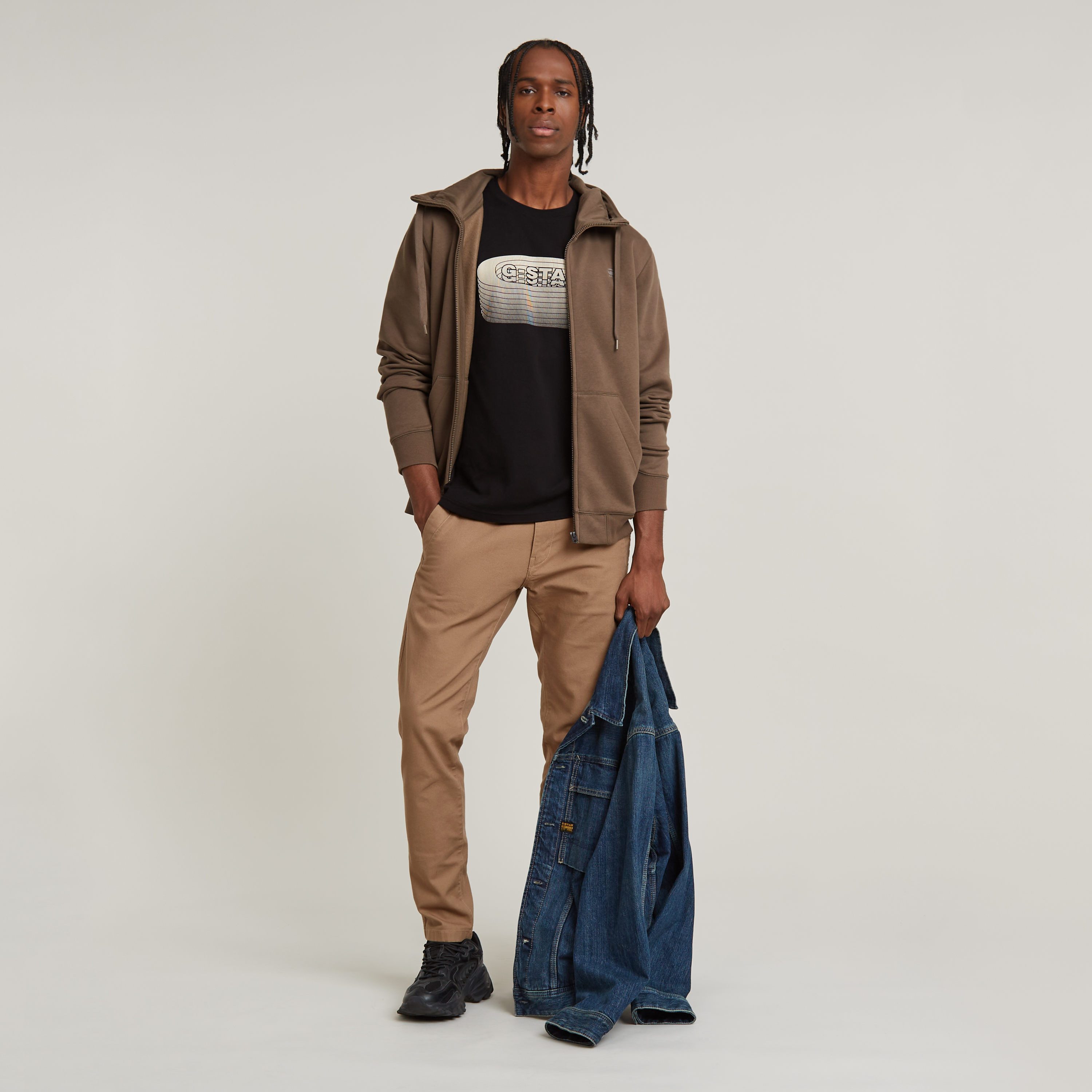G-Star RAW Capuchonsweatvest Premium Basic Hooded Zip Sweater