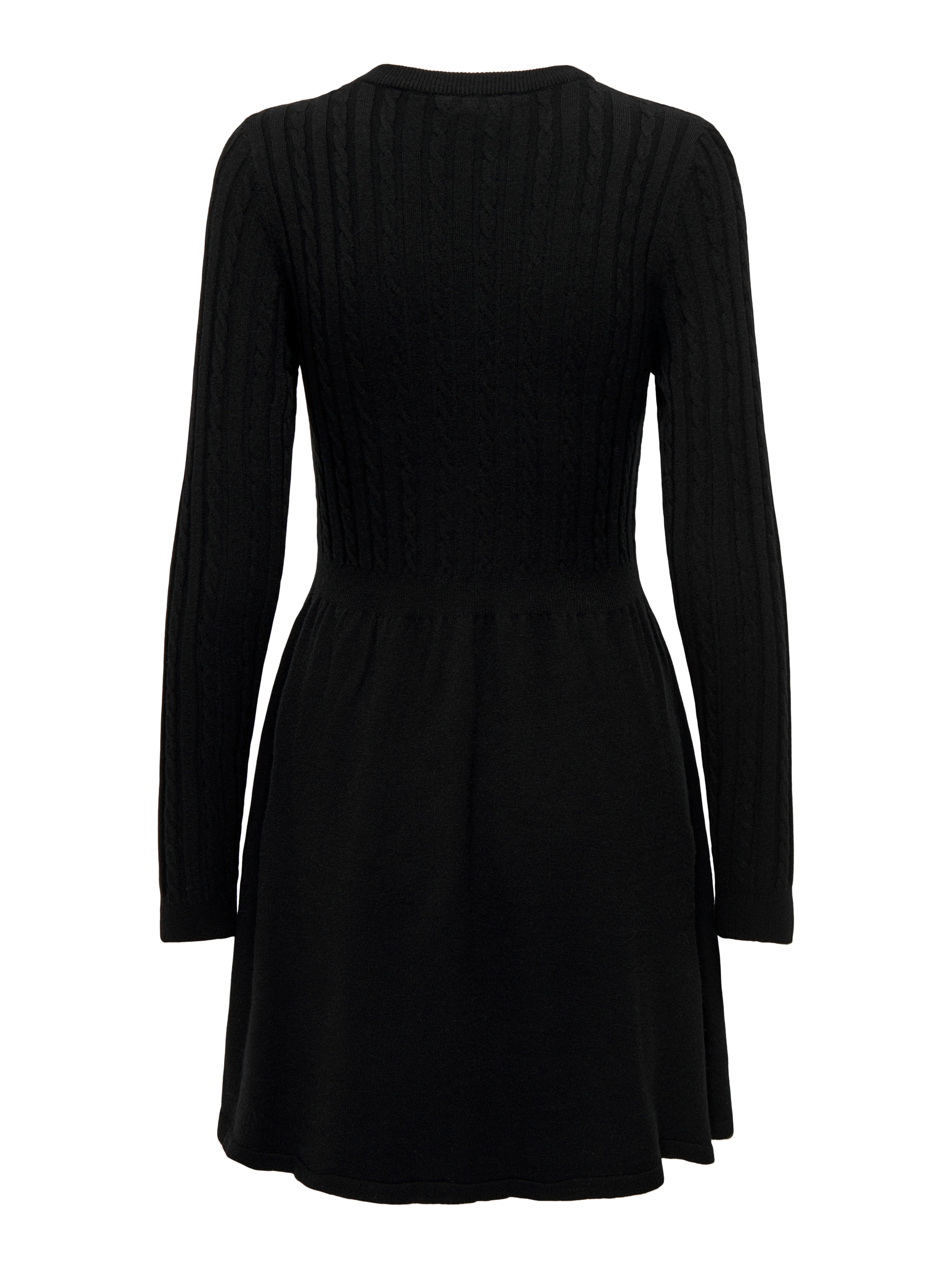 Only Gebreide jurk ONLFIA LS CABLE DRESS KNT