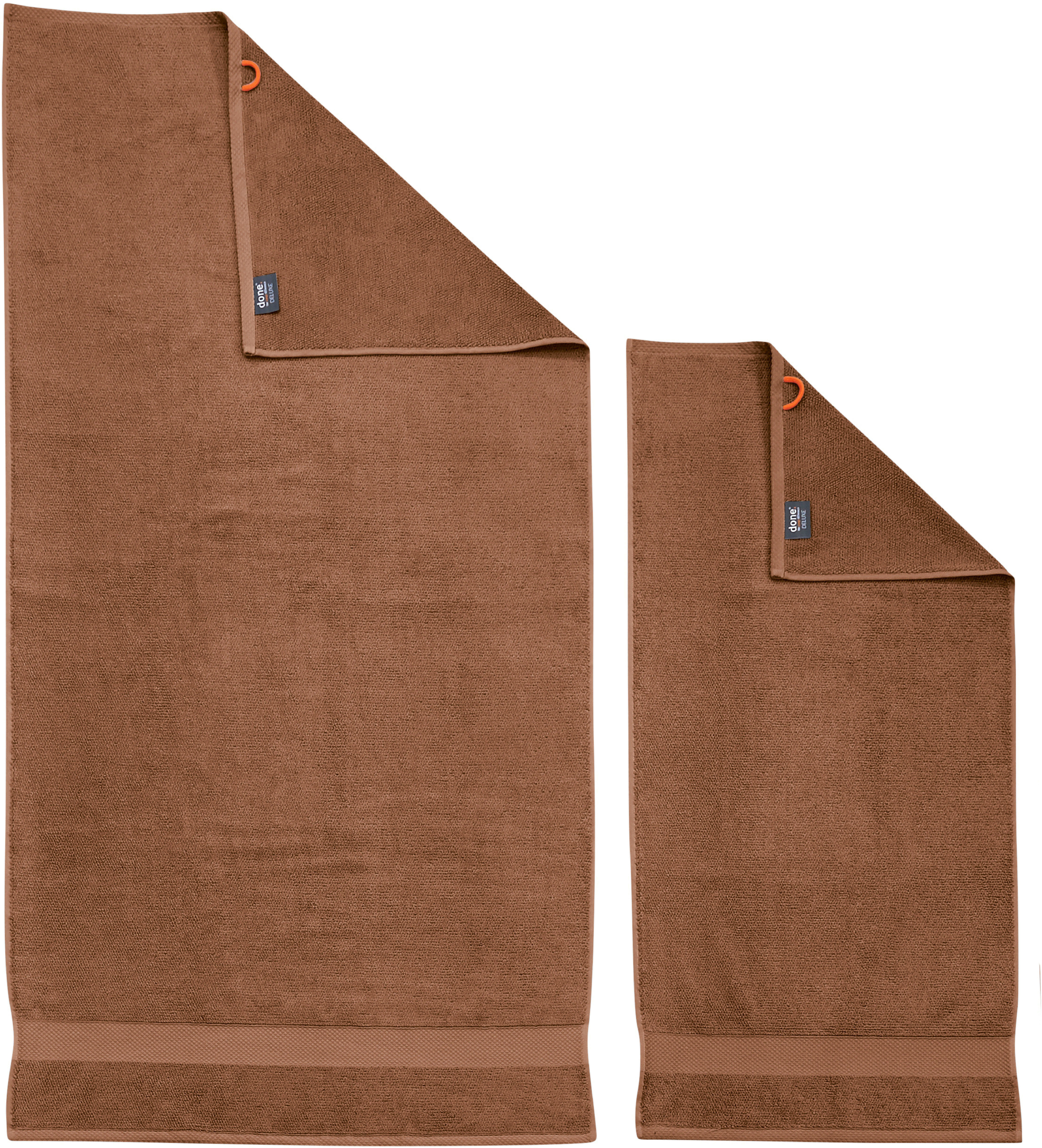 done.® Handdoekenset Deluxe 2x handdoeken (50x100 cm), 2x douchehanddoeken (70x140 cm) (set, 4 stuks)