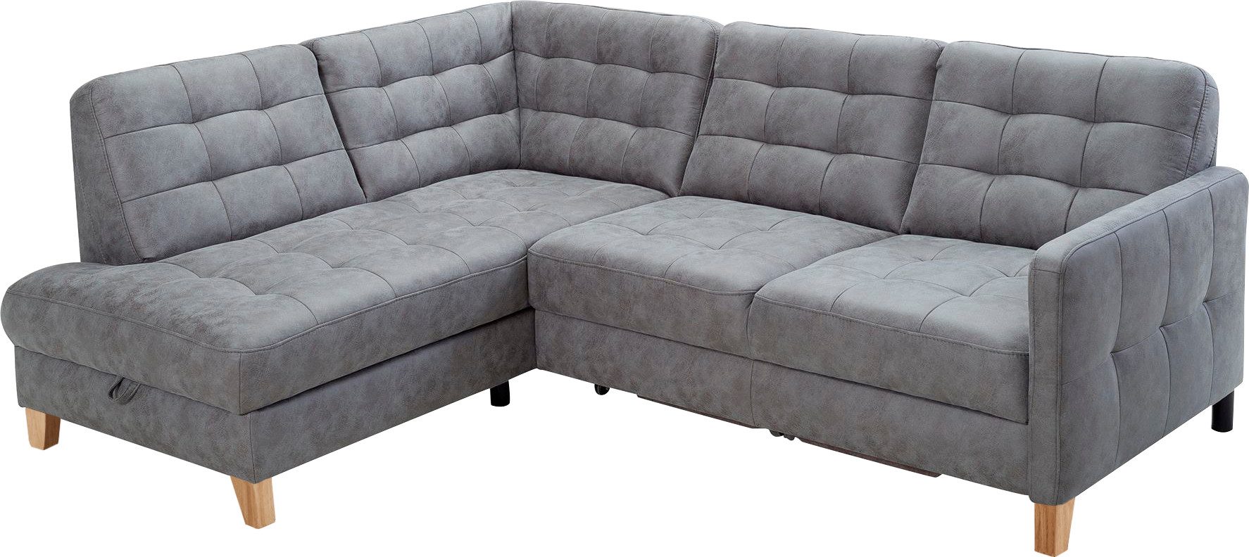 exxpo - sofa fashion Hoekbank Elio, compact en comfortabel, handig, tijdloos design, L-vorm