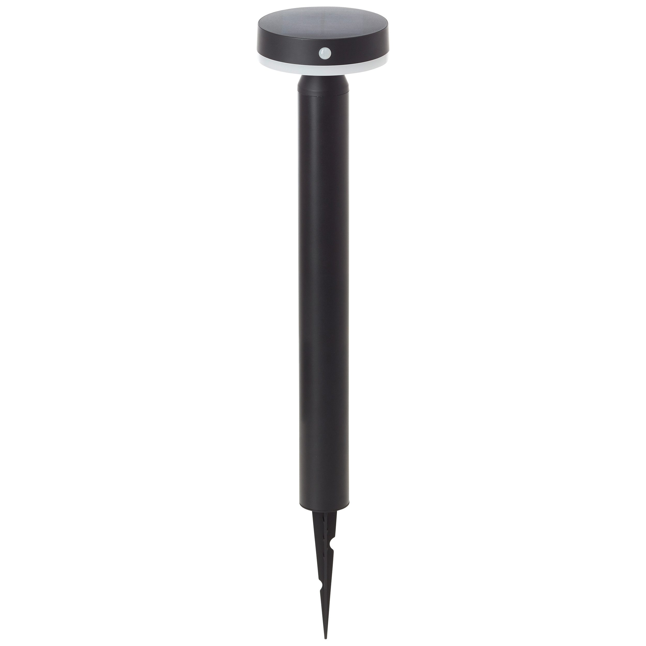 Brilliant Leuchten Led-sokkellamp Magua LED buitenvoetlamp, solar, 50 cm, 350 lm, 4000 K, metaal, zwart (1 stuk)