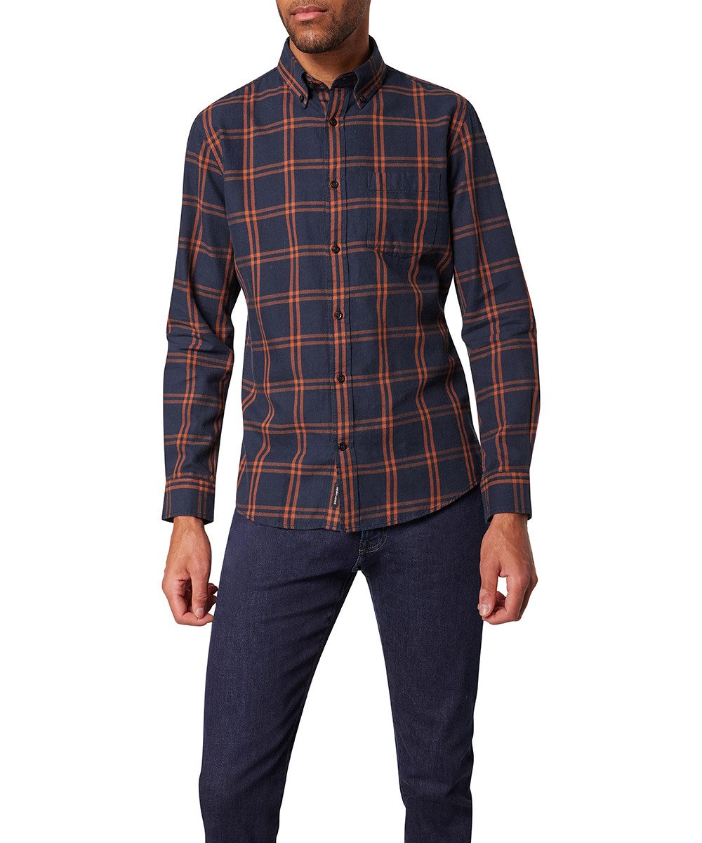 Pierre Cardin Geruit overhemd met button-down-kraag modern fit