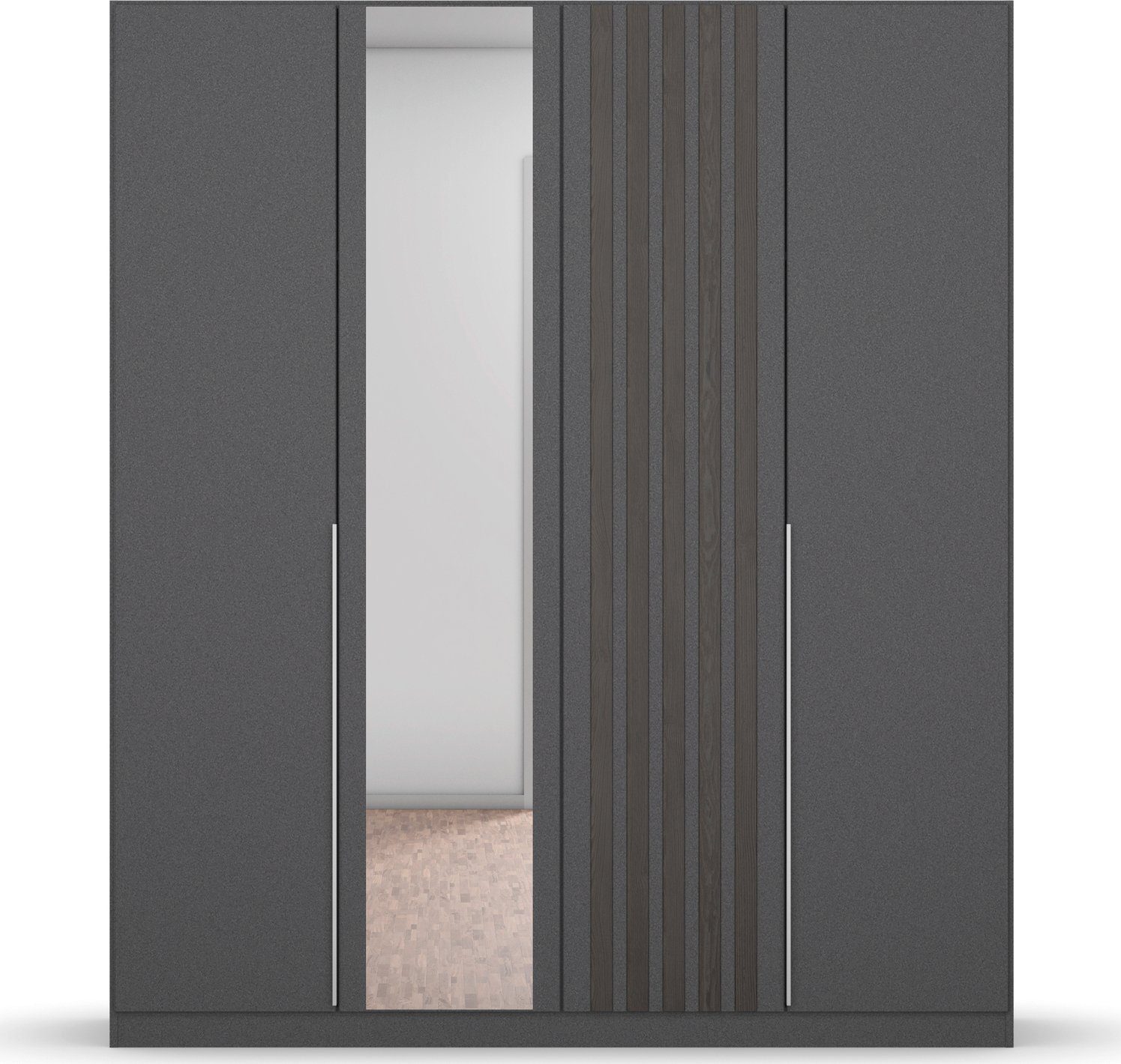 rauch Draaideurkast Kledingkast kast garderobe garderobekast LAMELLA elegante lamellenplaat in 3d akoestisch paneel uiterlijk made in germany