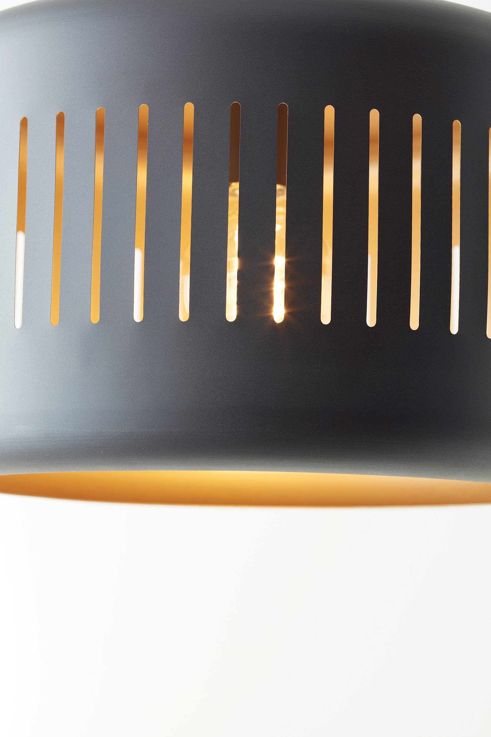 Brilliant Leuchten Hanglamp Tyas 120 x 110 x 27 cm, 3 x e27, inkortbaar, metaal, zwart/goudkleurig (1 stuk)