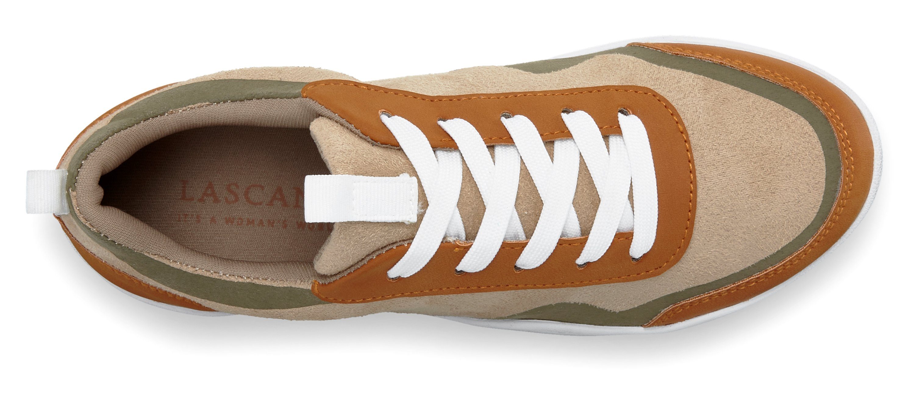 Lascana Sneakers superlicht, ultradunne zool, veterschoen, vrijetijdsschoen vegan
