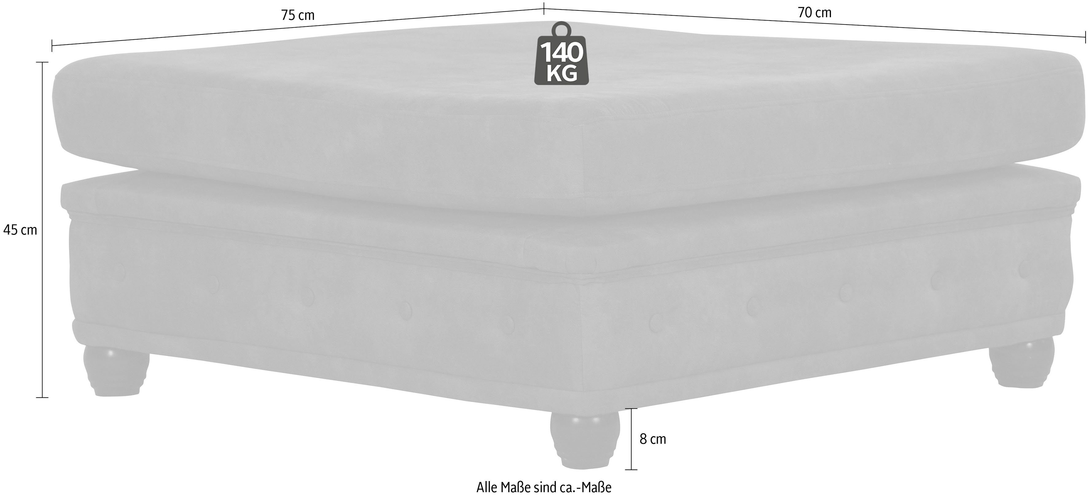 Home affaire Hocker Rysum passend bij de serie "rysum" bxdxh: 75x70x45 cm